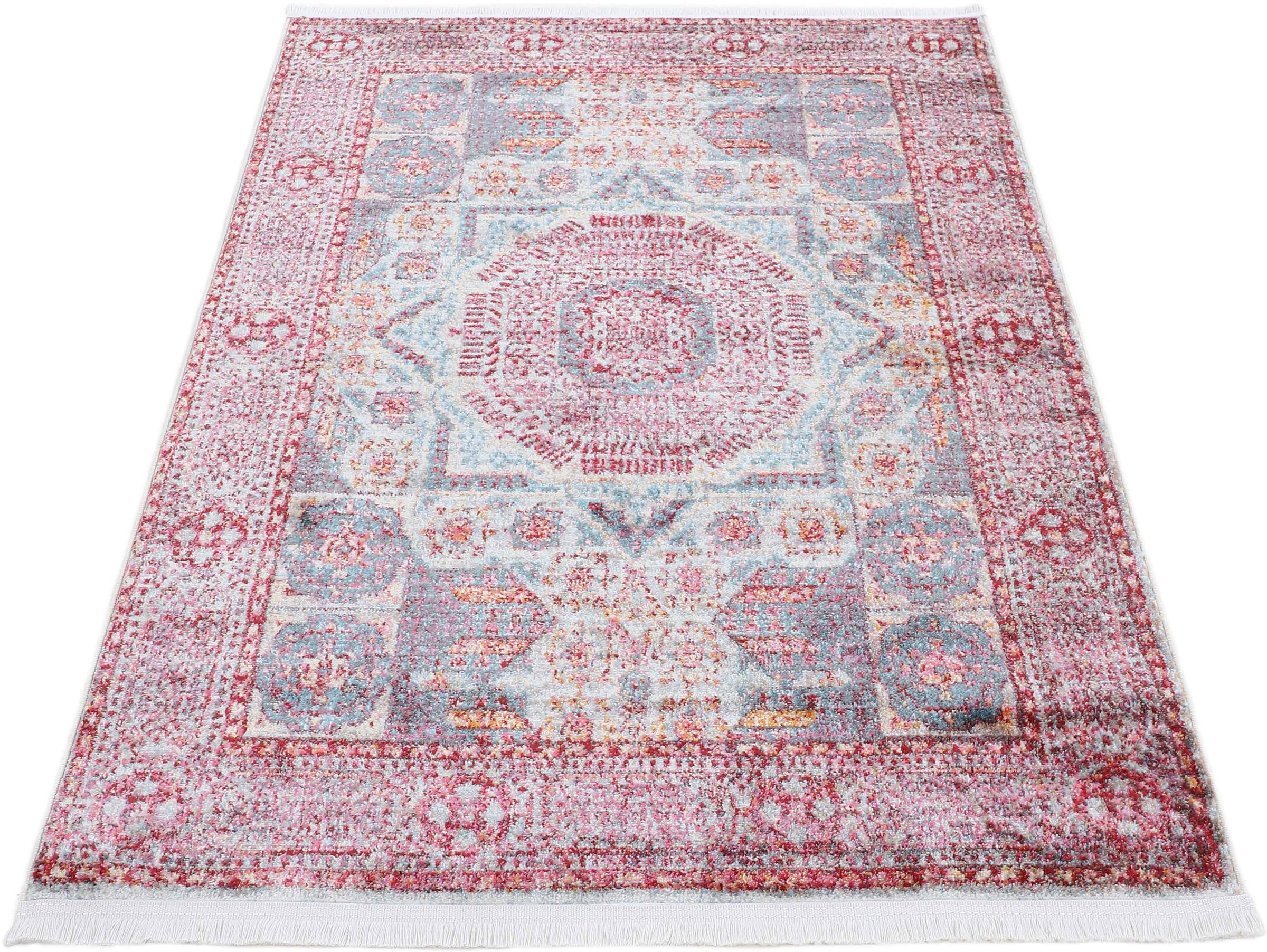 carpetfine Teppich "Anil" rechteckig 7 mm Höhe Vintage Orient Look, Wohnzim günstig online kaufen