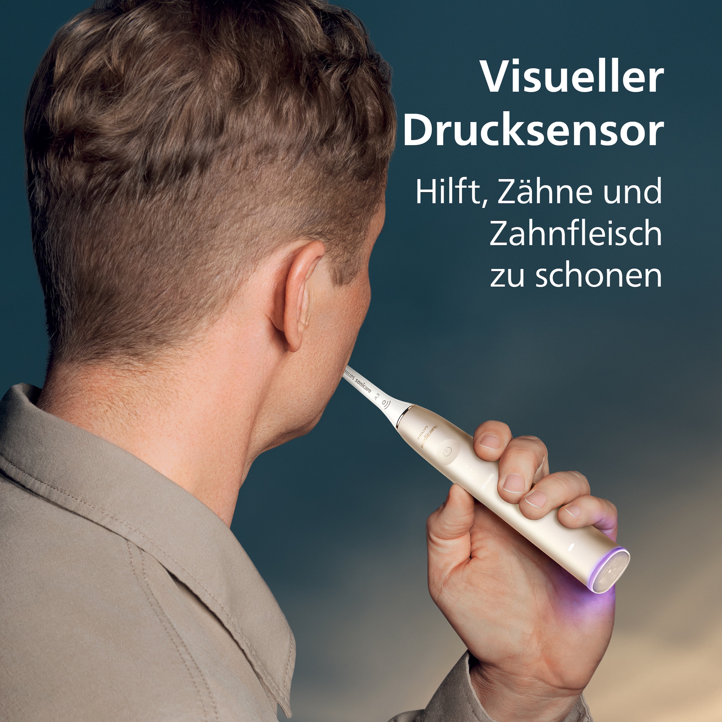 Philips Sonicare Elektrische Zahnbürste »Diamond Clean Prestige HX9992« 1 Stk. Aufsteckbürsten mit Schalltechnologie, SenseIQ-Technologie, KI gesteuerte Sonicare App