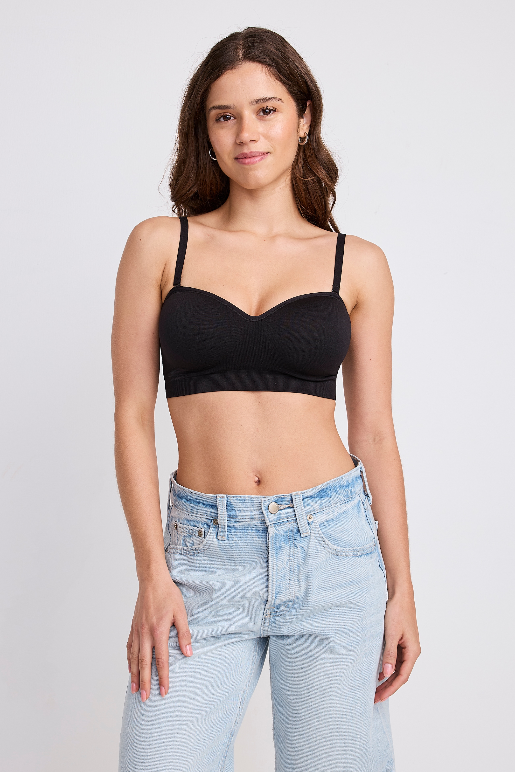 Jockey Bügelloser BH »SEAMFREE MULTIWAY BANDEAU BRA«, Abnehmbare Träger, Breites Unterbrustband