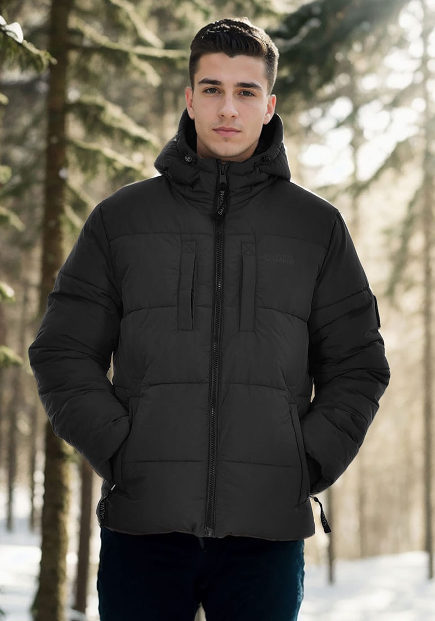 Alessandro Salvarini Winterjacke »ASKelvin«, innen komplett mit warmem Teddyfell