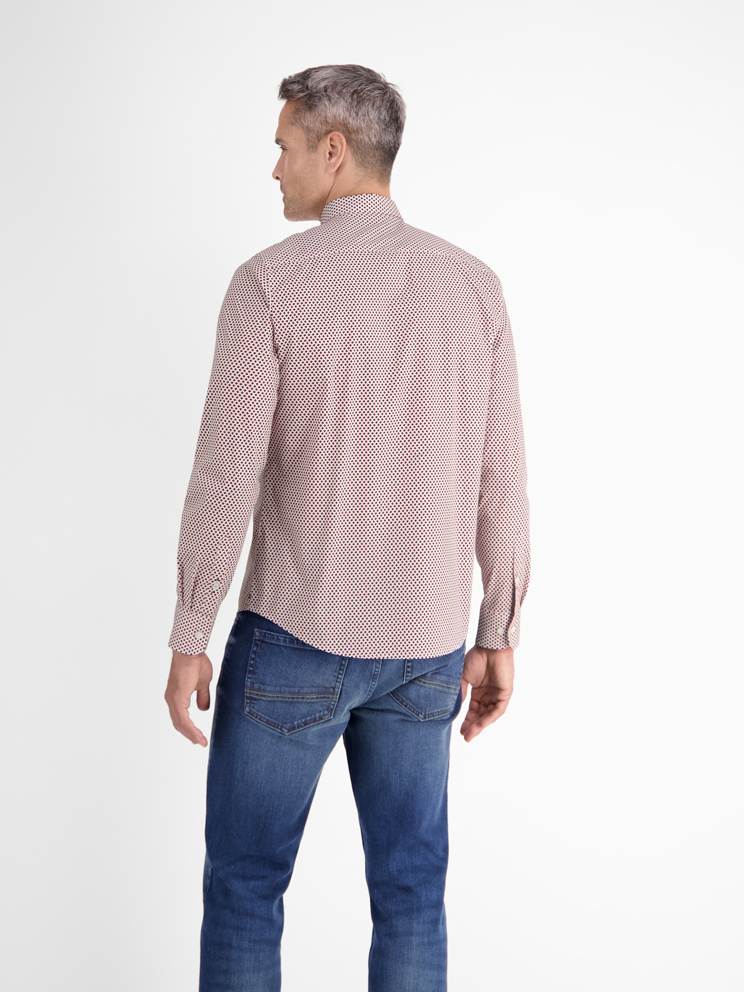 LERROS Langarmhemd "Langarmhemd, modisch-minimal bedruckt" günstig online kaufen