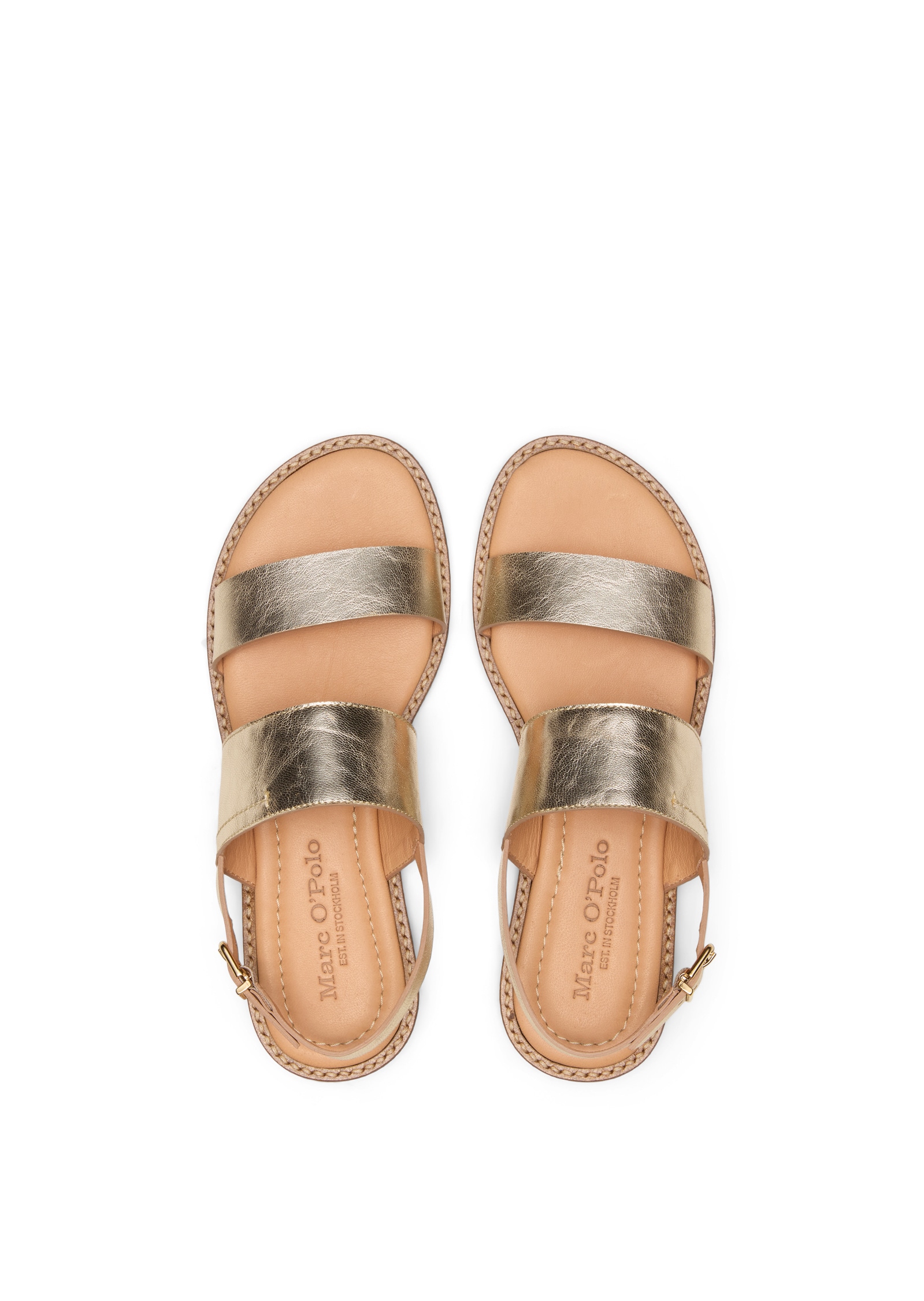 Marc O'Polo Sandale »aus Ziegenleder mit Glanz-Effekt«