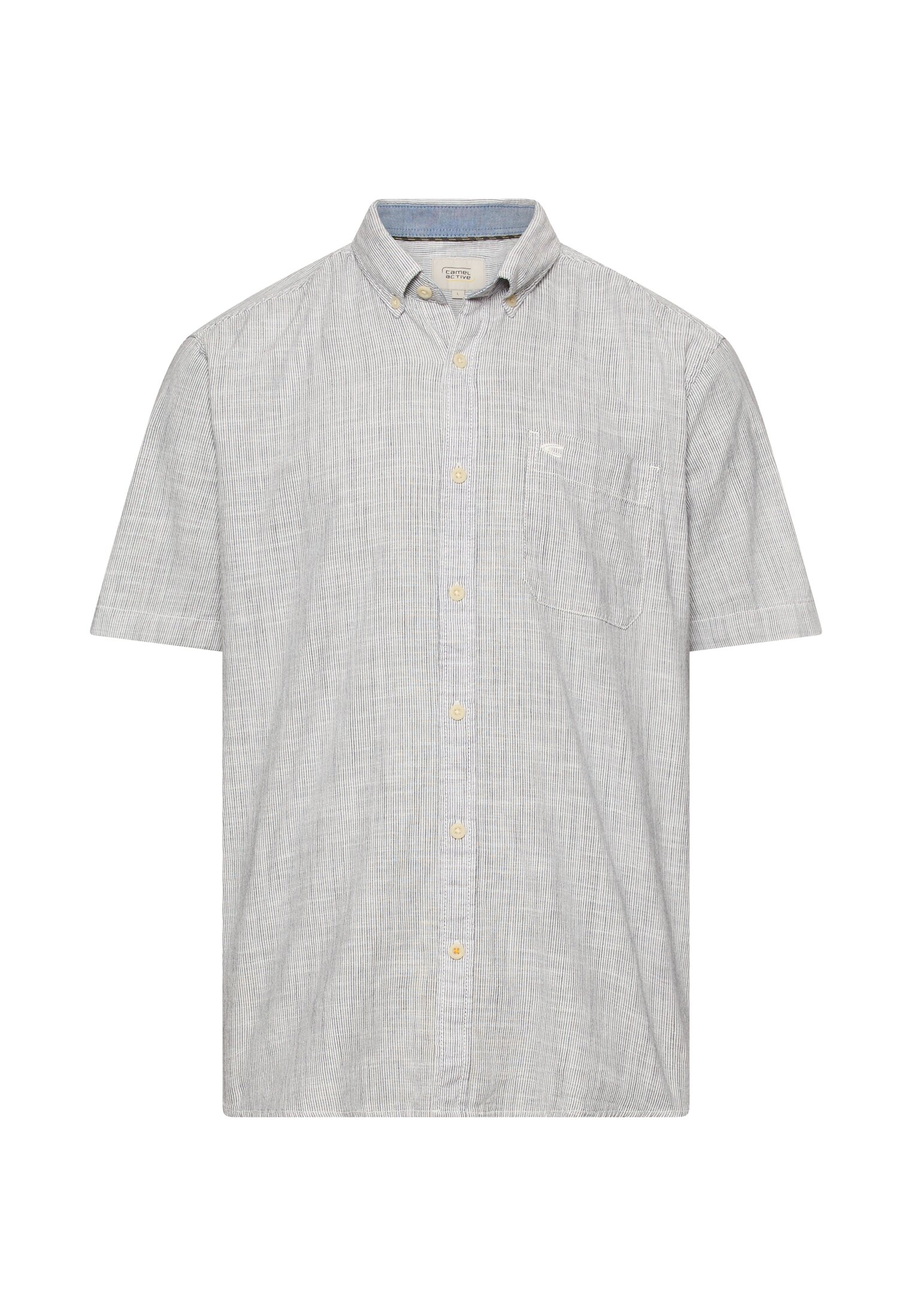 camel active Kurzarmhemd mit Button-Down-Kragen
