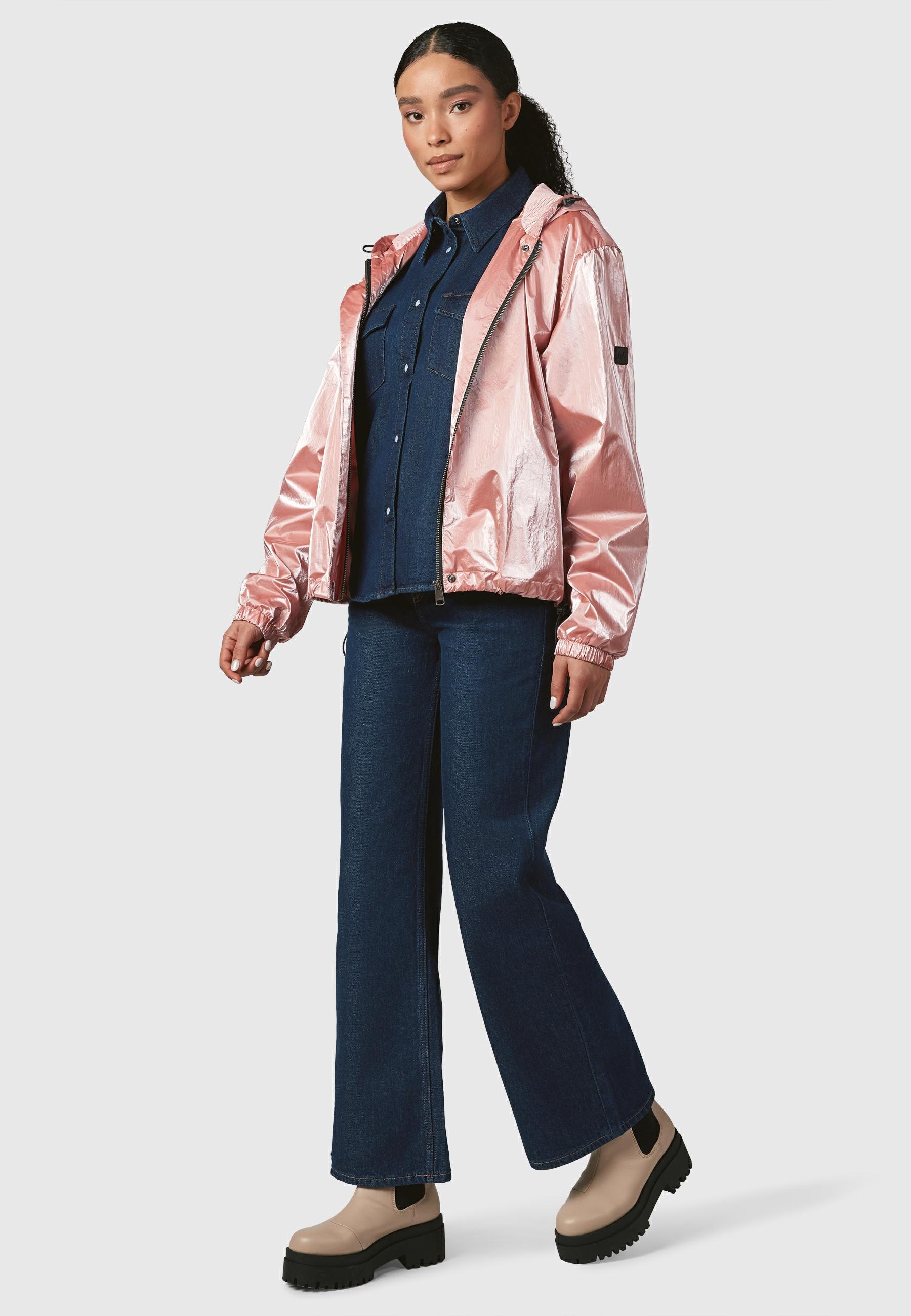 Ragwear Blouson "Cezanna Shine", mit Kapuze, Glänzende Damen Jacke mit refl günstig online kaufen