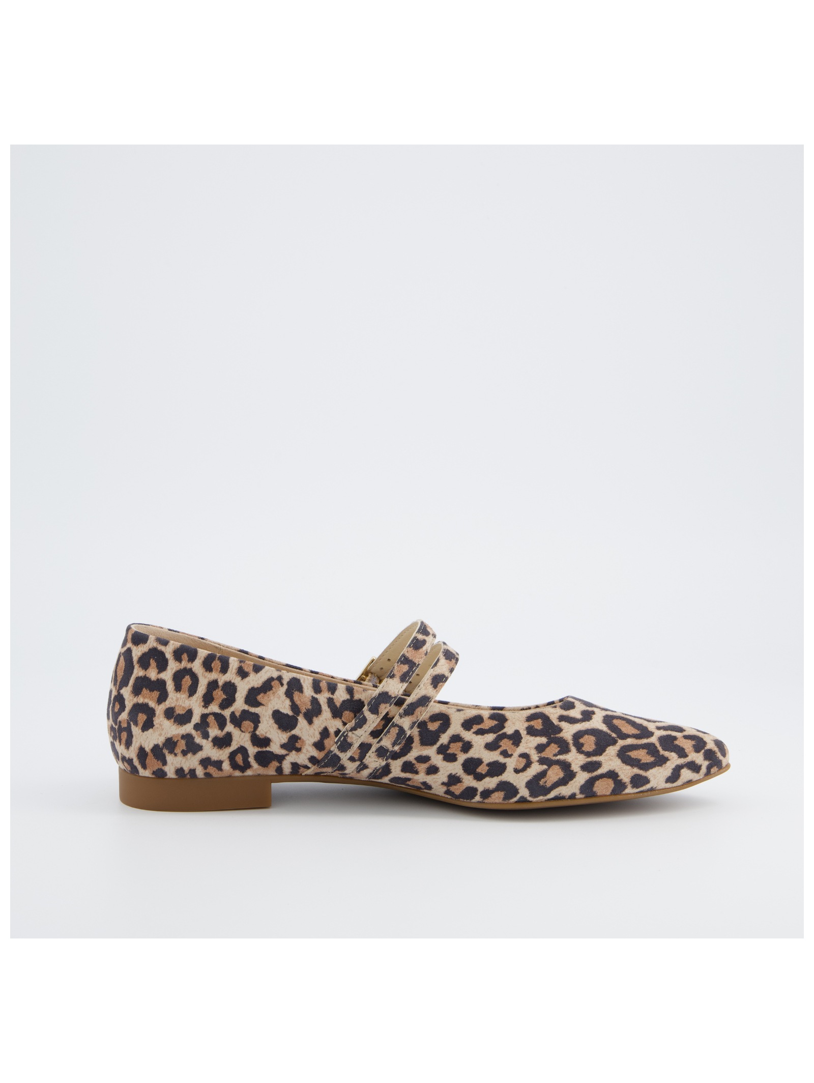 Riemchenballerina PAUL GREEN "Paul Green Ballerinas Leder", Damen, Gr. 39, leopard, Leder, Schuhe Riemchenballerina 3