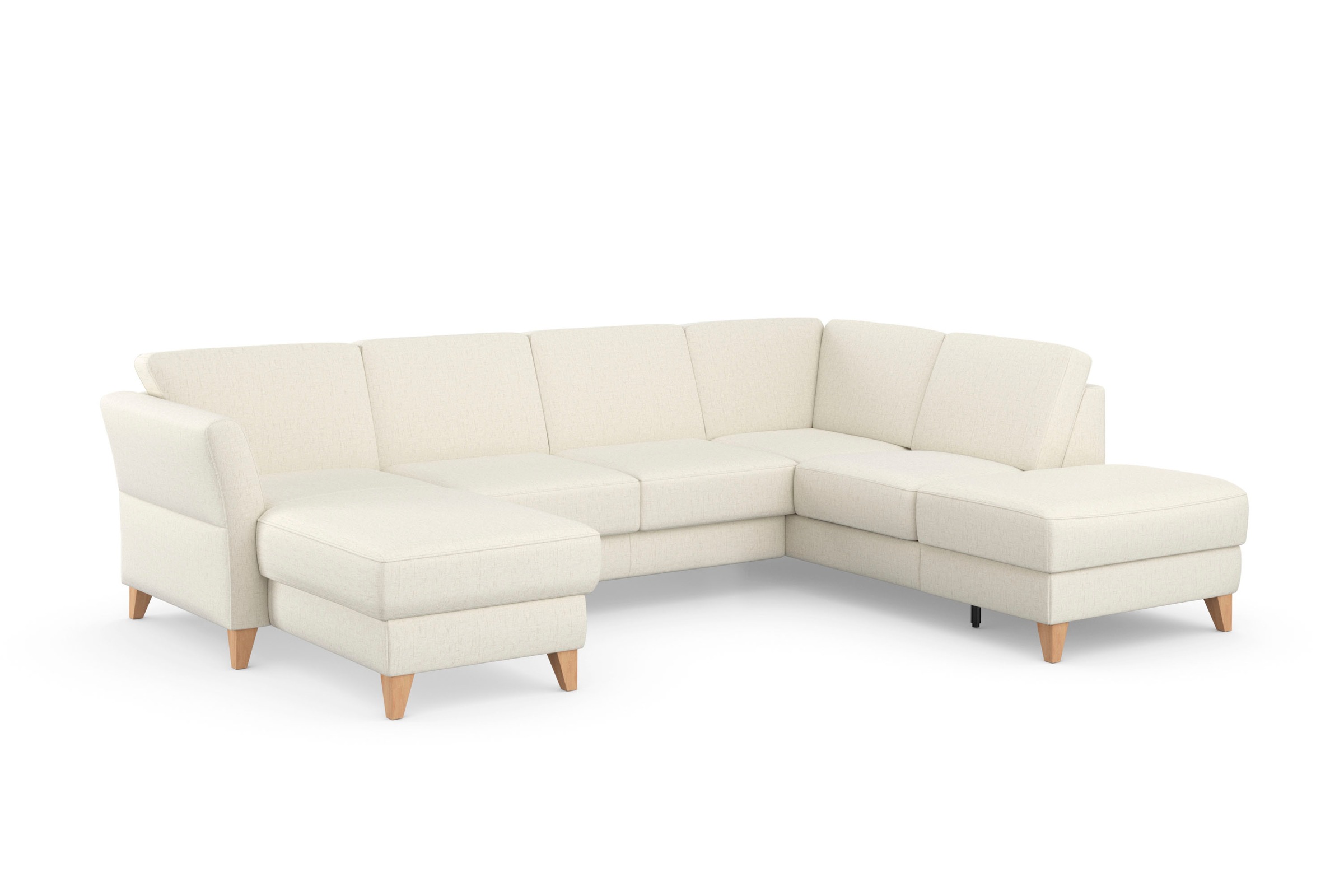 sit&more Wohnlandschaft »Visby U-Form« wahlweise mit Bettfunktion und Stauraum, frei im Raum stellbar