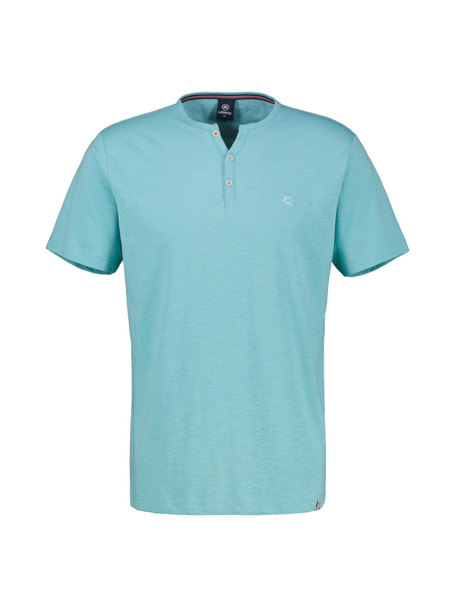 LERROS Henleyshirt "Unifarbenes Serafino-Shirt in Großen Größen" günstig online kaufen
