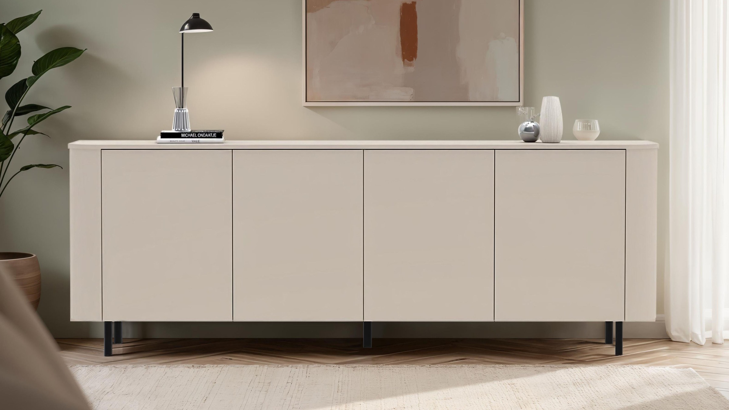 OTTO home Sideboard "Lido, 231 cm breit, 4 Türen, Anrichte, Kommode, Staura günstig online kaufen