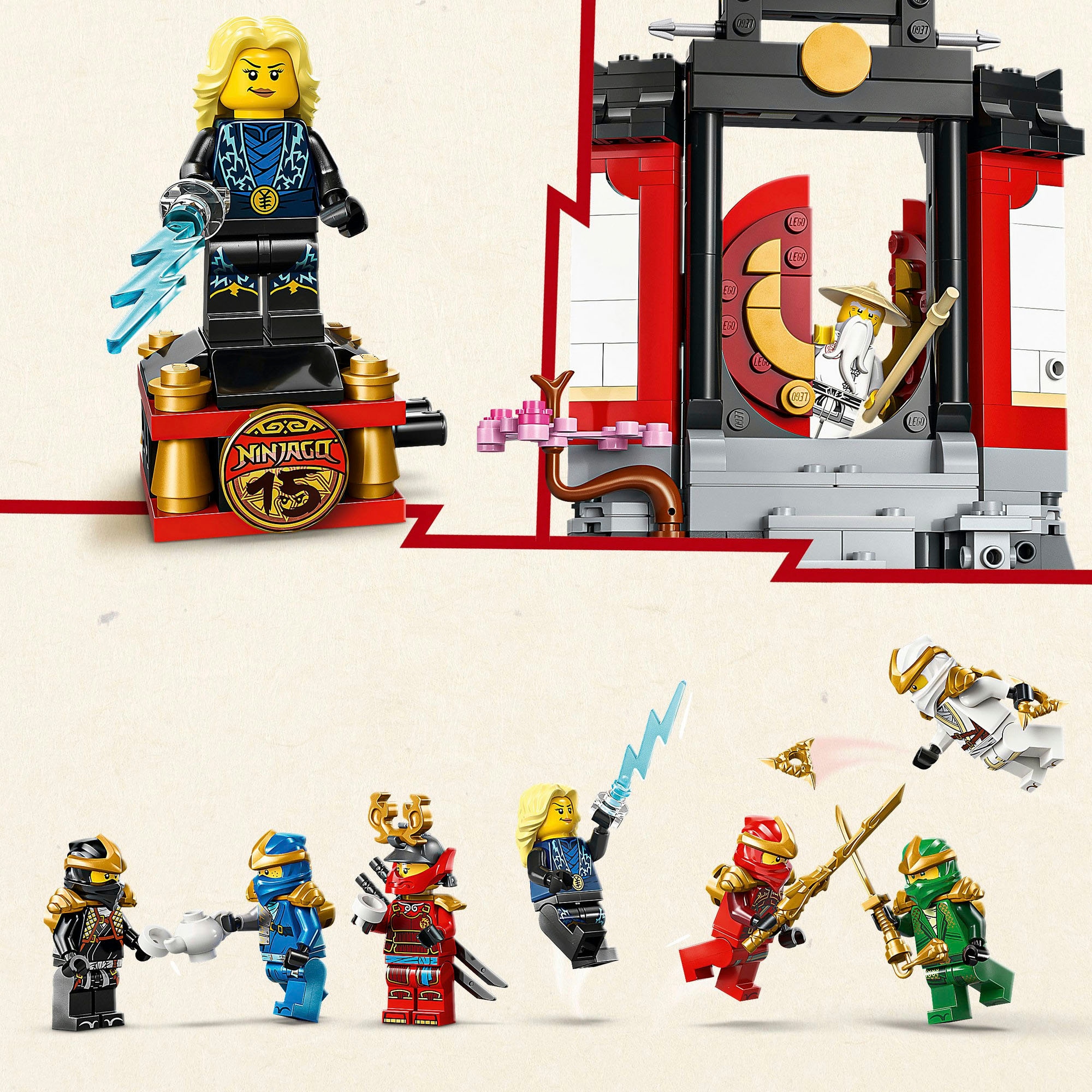 LEGO® Konstruktionsspielsteine »15-jähriges Jubiläum: Ninja-Charaktere zum Ausstellen (71866)« LEGO Ninjago; Made in Europe