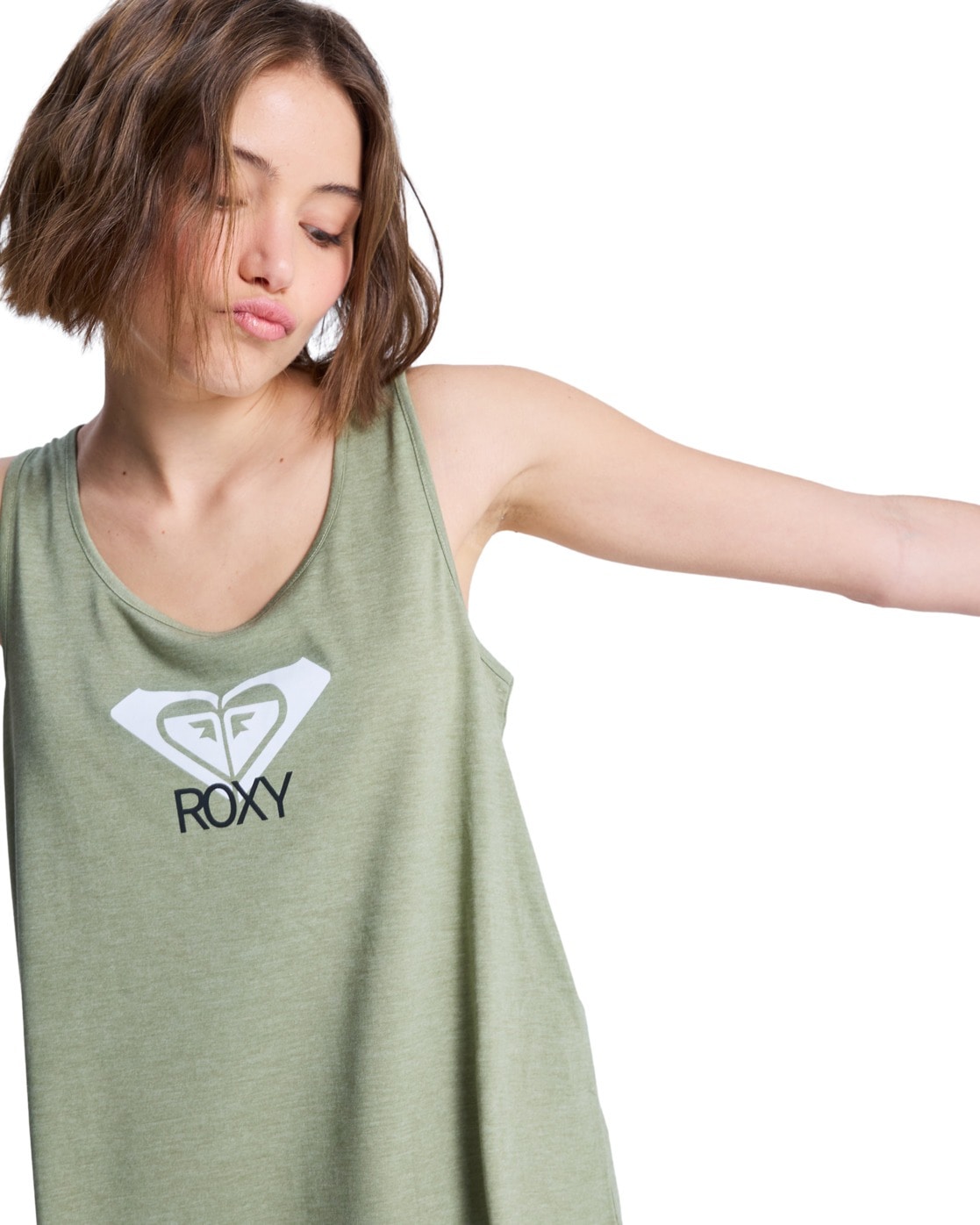 Tanktop ROXY "Surfclassic", Damen, Gr. L, oil grün, Obermaterial: 65% Microfaser, 35% Viskose;, Tops Tanktop 3