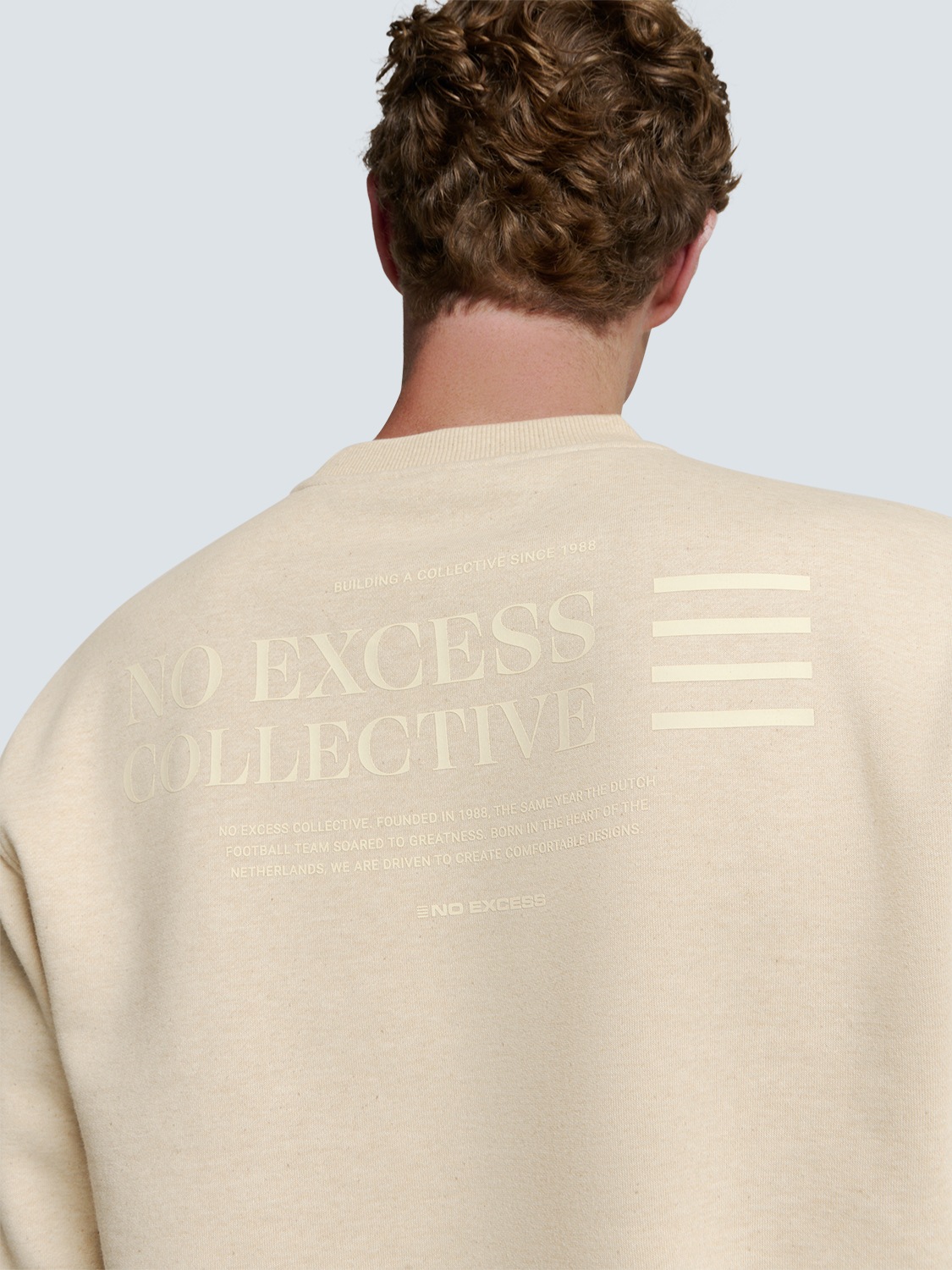 NO EXCESS Sweater »No Excess Pullover mit Rückenaufdruck«