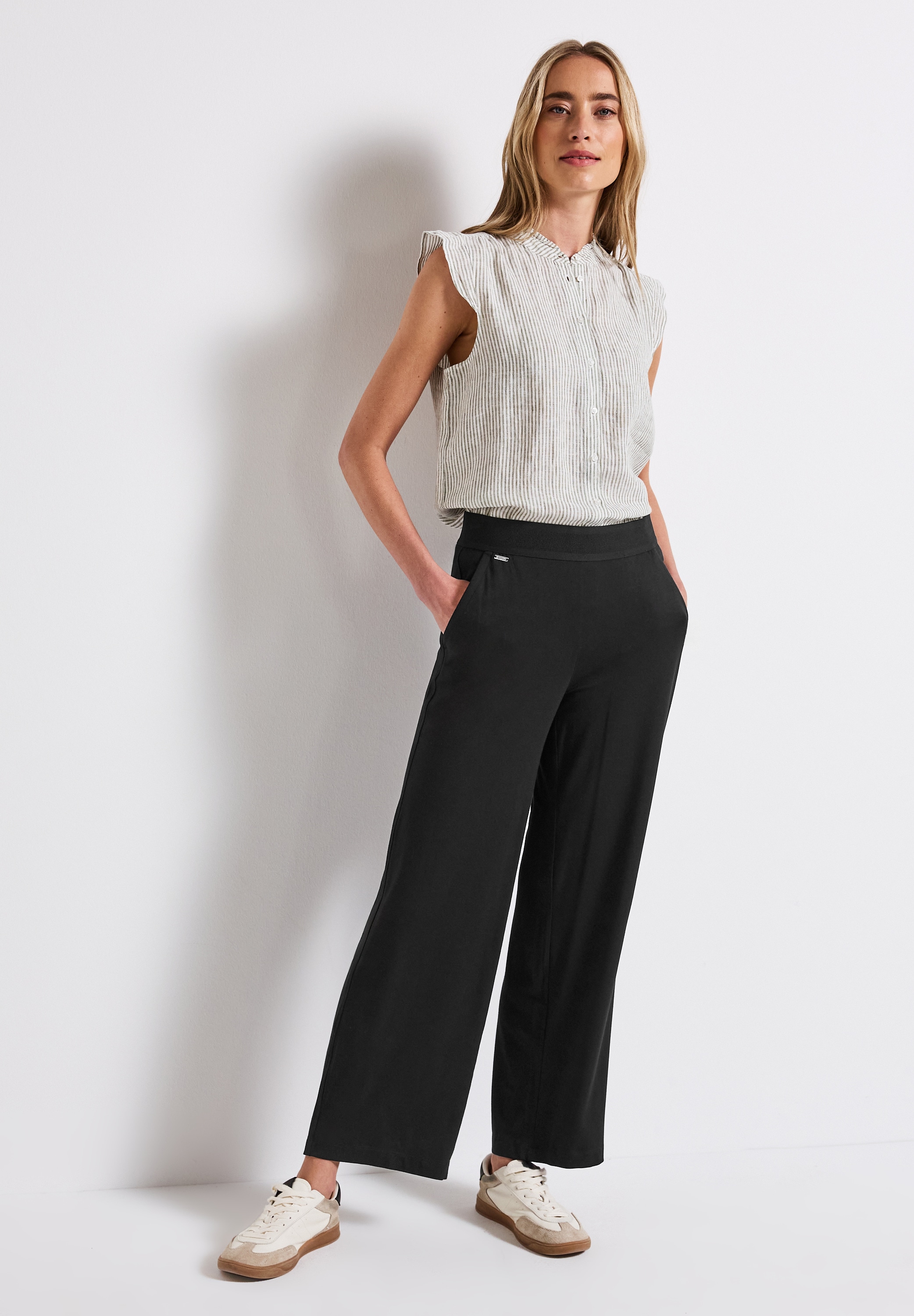 STREET ONE Stoffhose »Style Emee«, mit elastischem Bund