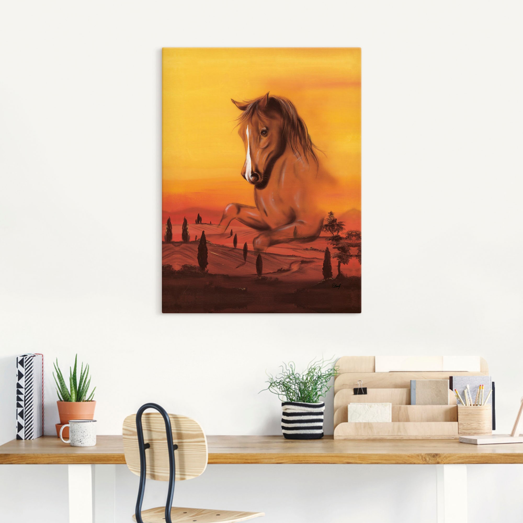 Artland Wandbild »Wildpferd II«, Pferdebilder, (1 St.), als Alubild, Leinwandbild, Wandaufkleber oder Poster in versch. Größen