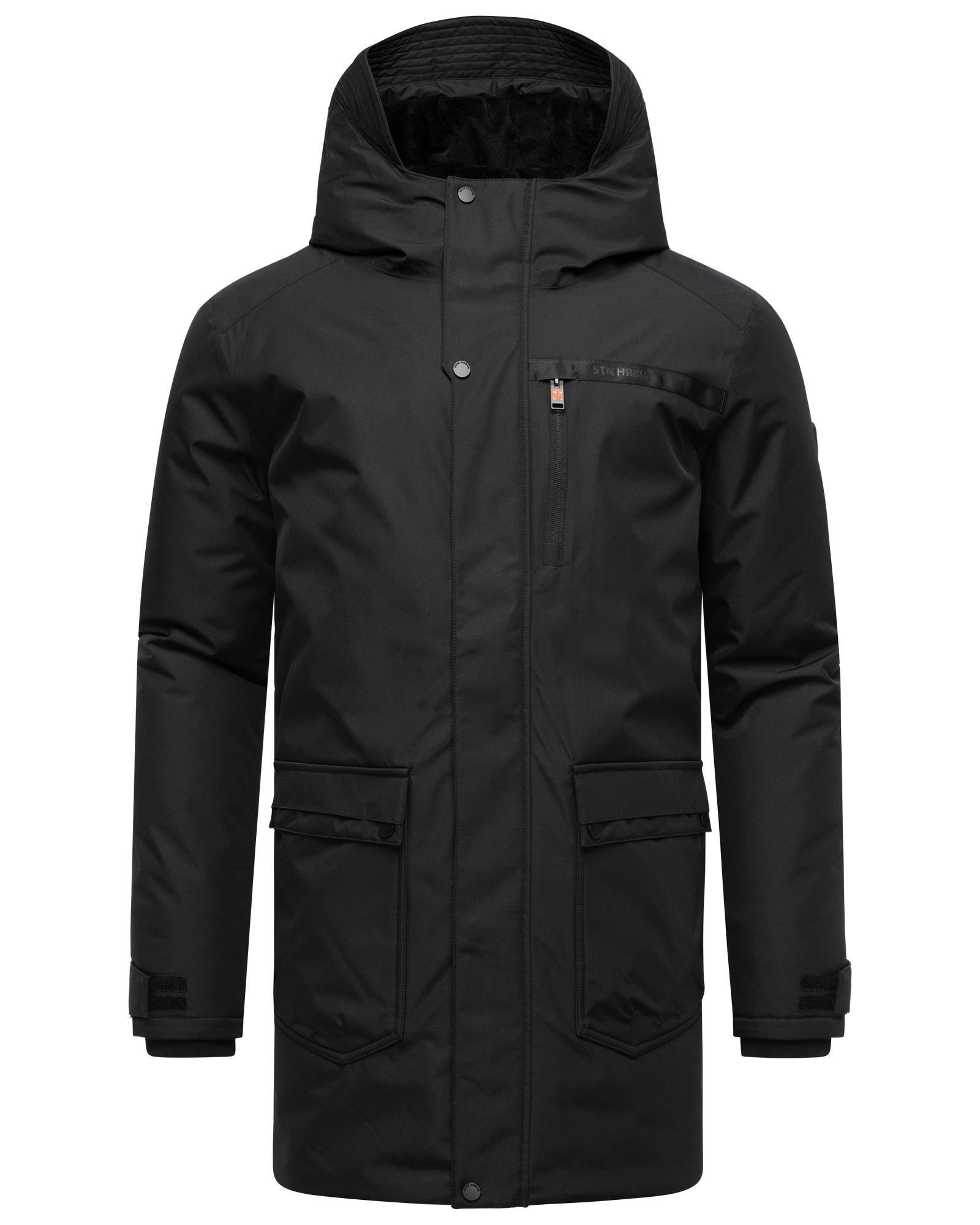 STONE HARBOUR Herren Wintermantel "Netaan XX", schwarz, Gr. L, Obermaterial: 100% Polyester; Innenfutter: 100% Polyester; Wattierung: 100% Polyester;