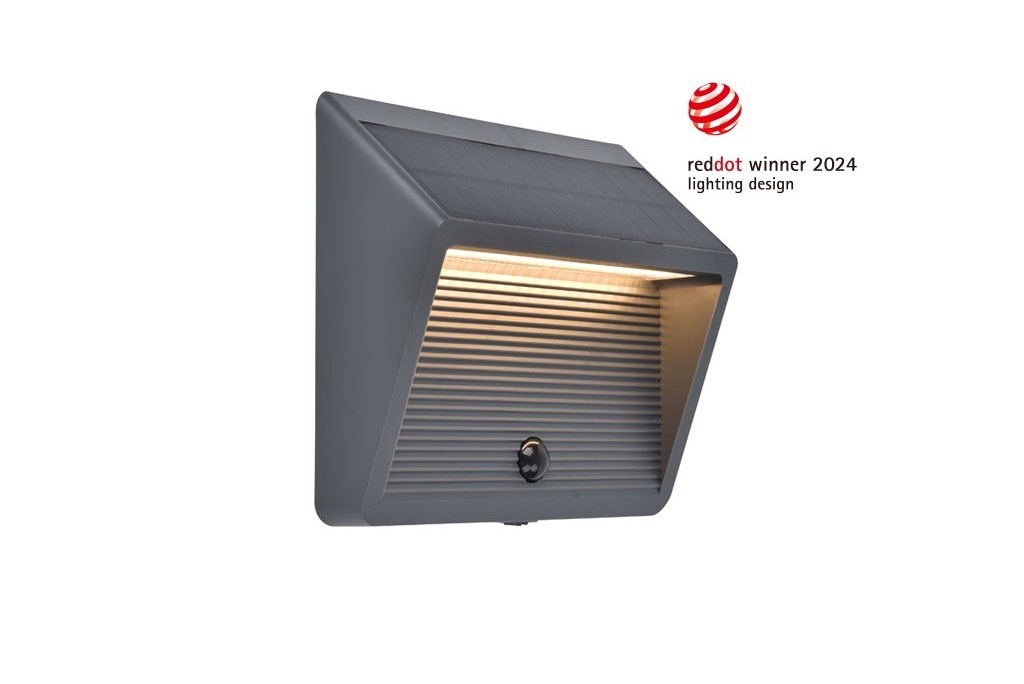 LUTEC LED Solarleuchte »LED-Solar-Aussenleuchte LINKO«, 1 flammig, Leuchtmittel LED-Board | LED fest integriert, Design-Award
