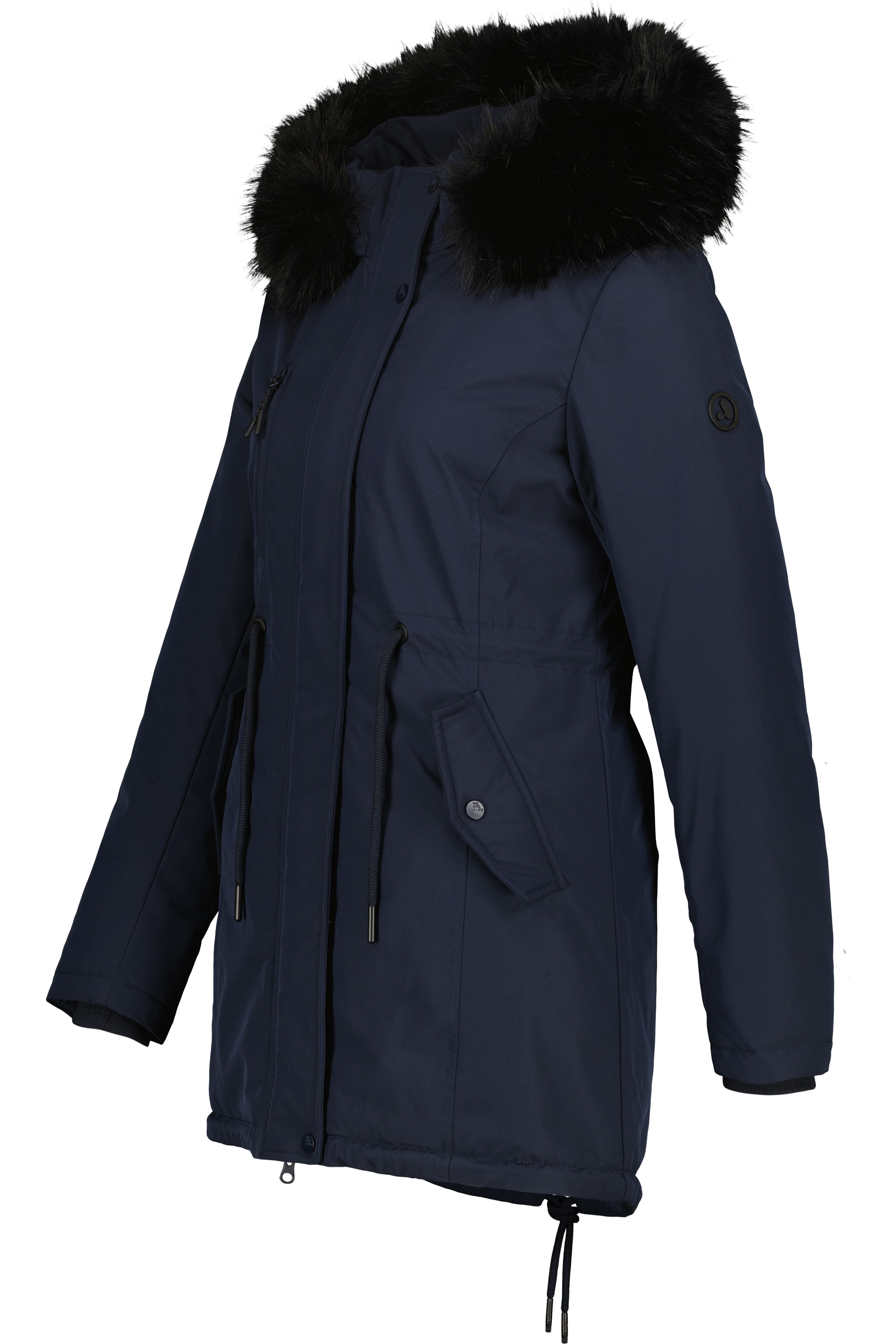 Alife & Kickin Winterjacke »Damen KierseyAK A«, Kurzer Mantel mit weichem Teddy-Innenfutter und abnehmbarer Kapuze