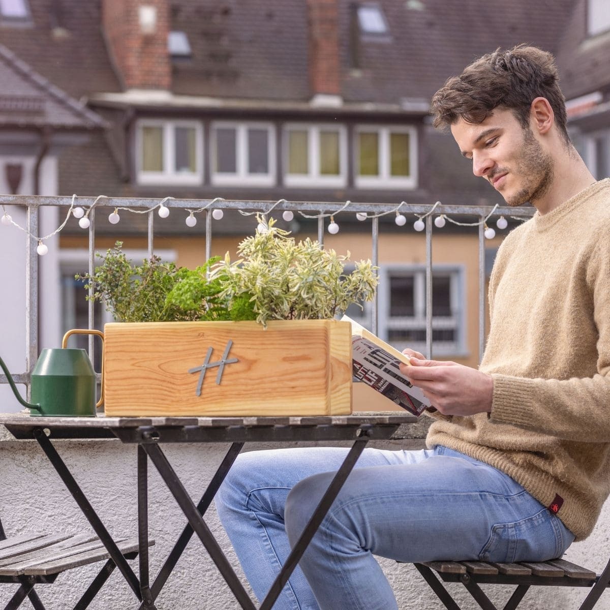 Urban Hochbeet Hochbeet "Kräuterbeet Küche Fensterbank Pflanzkasten Topf" günstig online kaufen