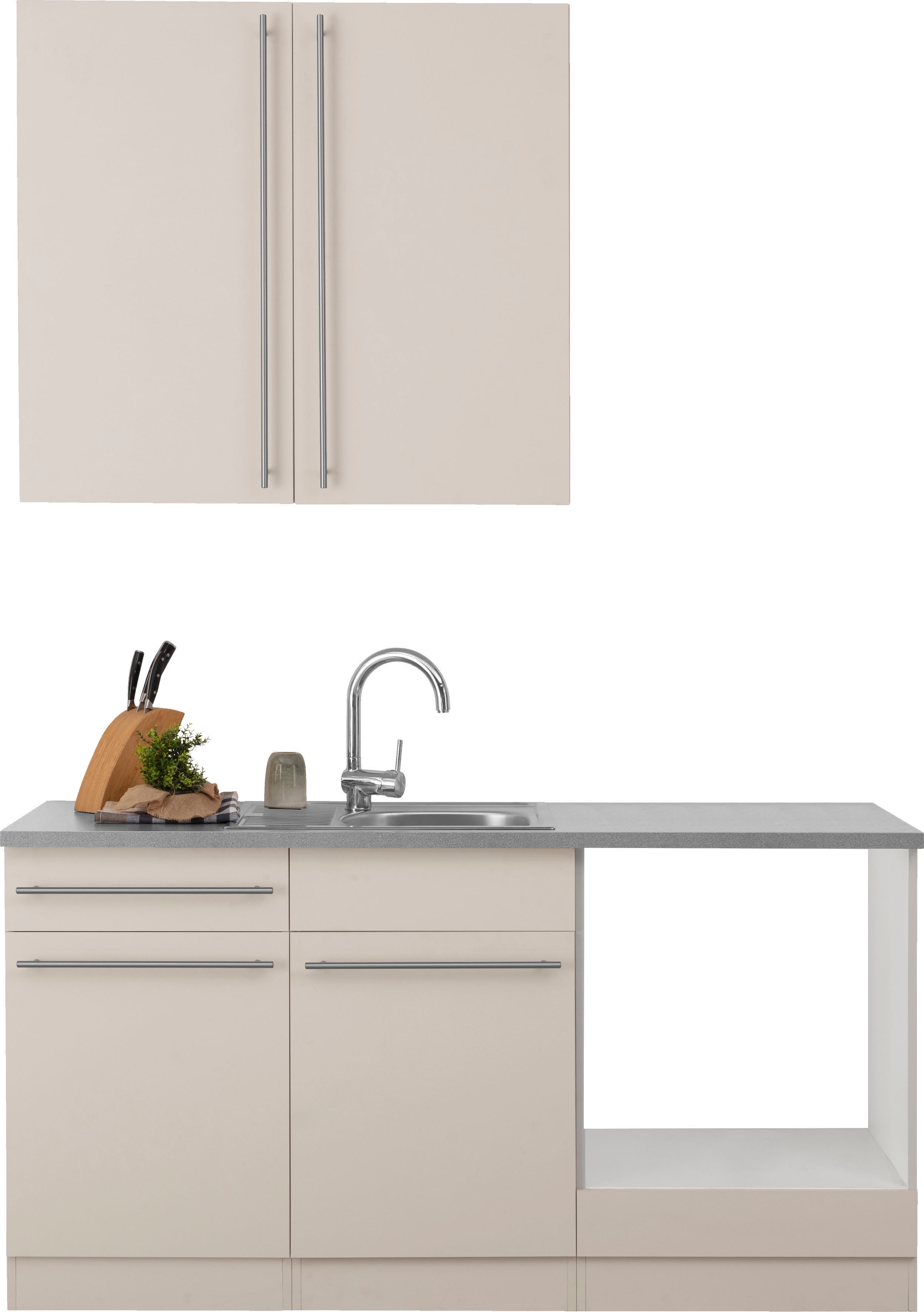 wiho Küchen Pantryküche "Chicago" wahlweise mit E-Geräten, Breite 160 cm