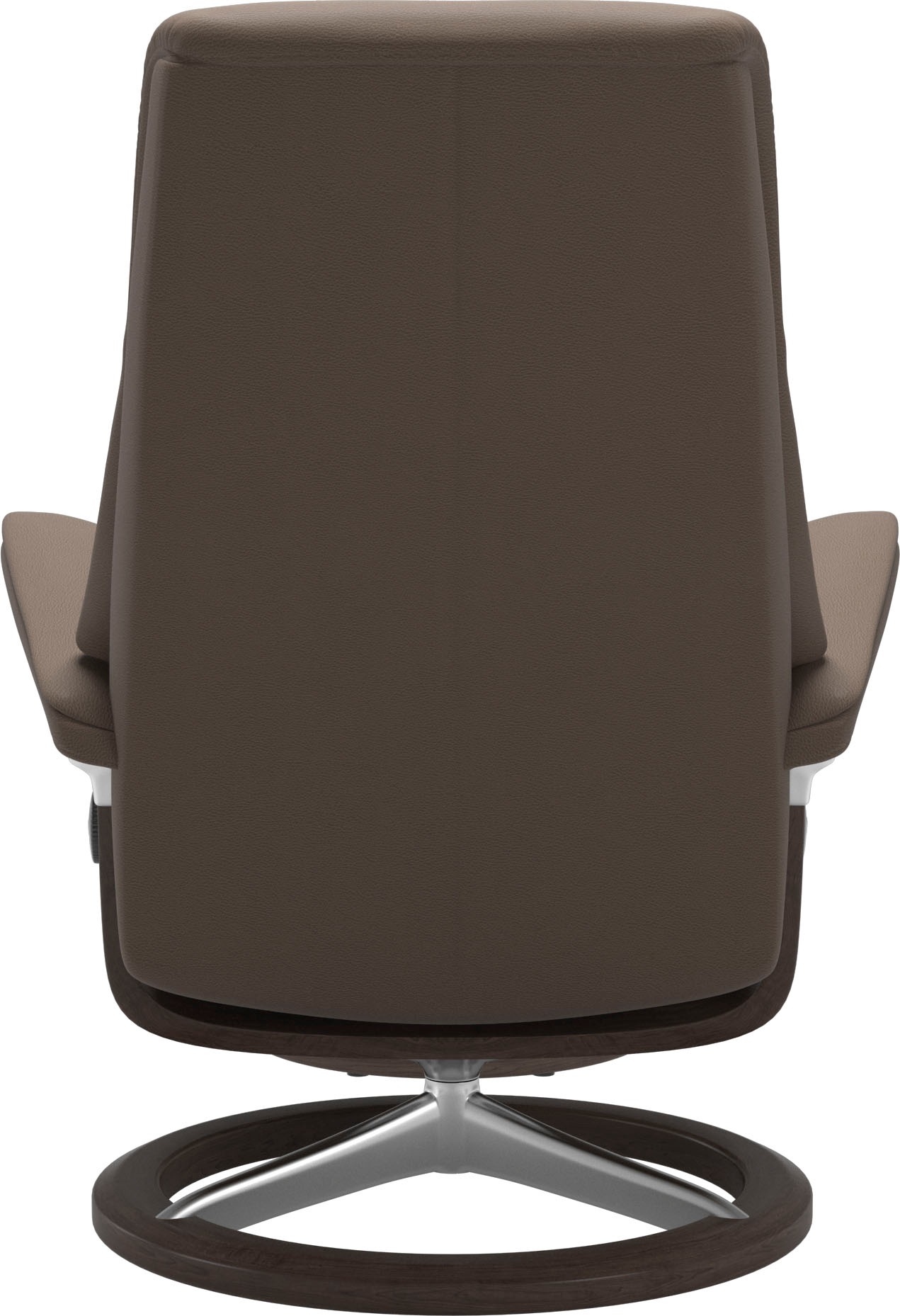 Relaxsessel STRESSLESS "View", braun (mole batick), B:82cm H:109cm T:81cm, Leder BATICK: BATICK ist ein leicht korrigiertes, durchgefärbtes und genarbtes Möbelleder, bei dem die meisten Unebenheiten und Spuren in der Regel entfernt wurden.;Leder PALOMA: P 9
