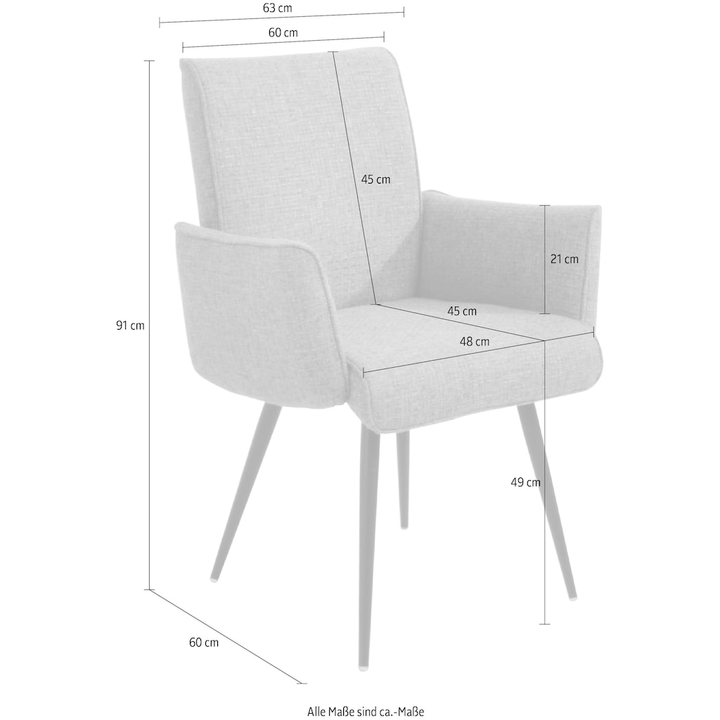 K+W Komfort & Wohnen Essgruppe »Giacomo I«, (6 tlg.)