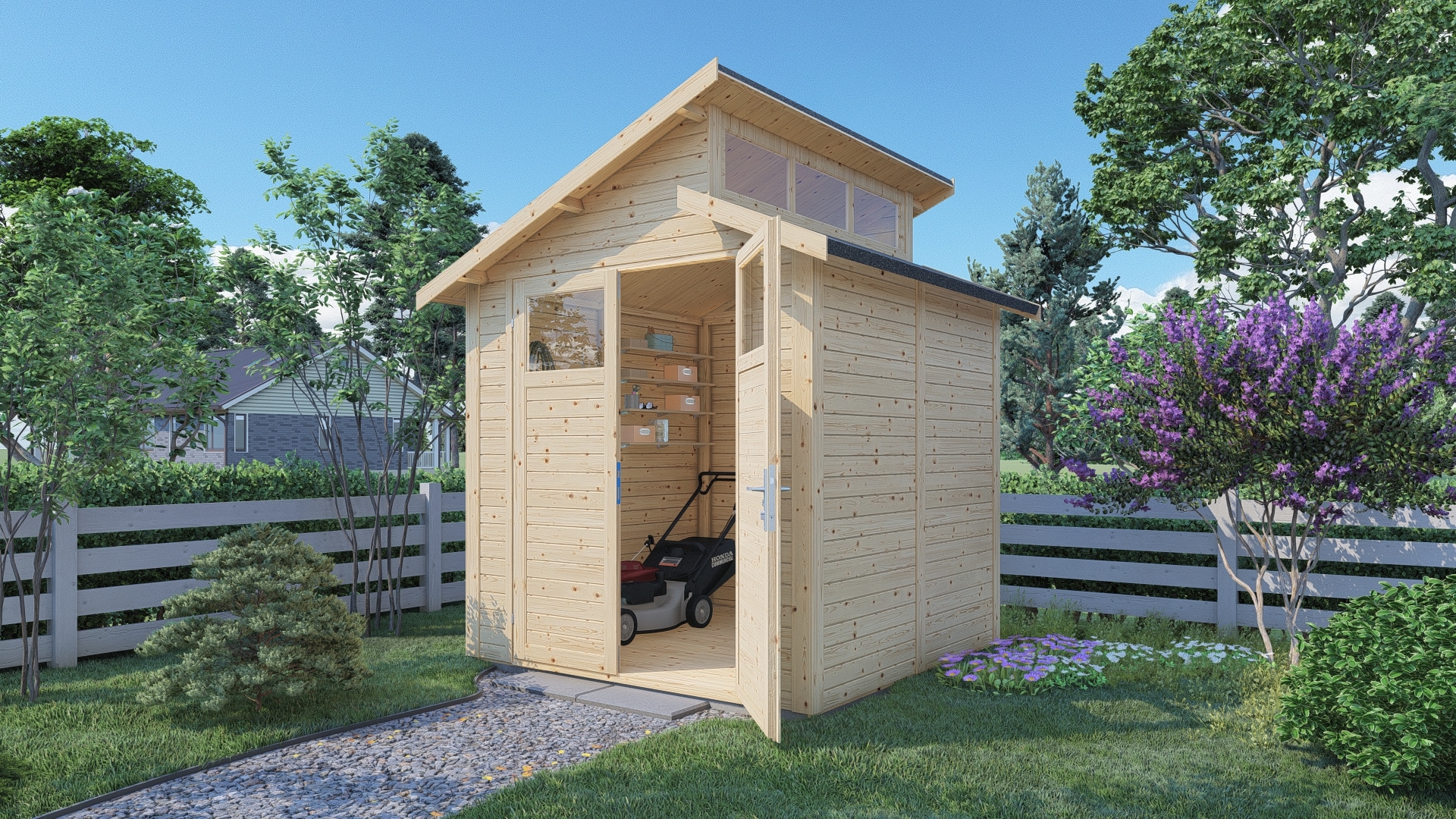 BERTILO Gartenhaus »Studio Basic, in verschiedenen Farben«