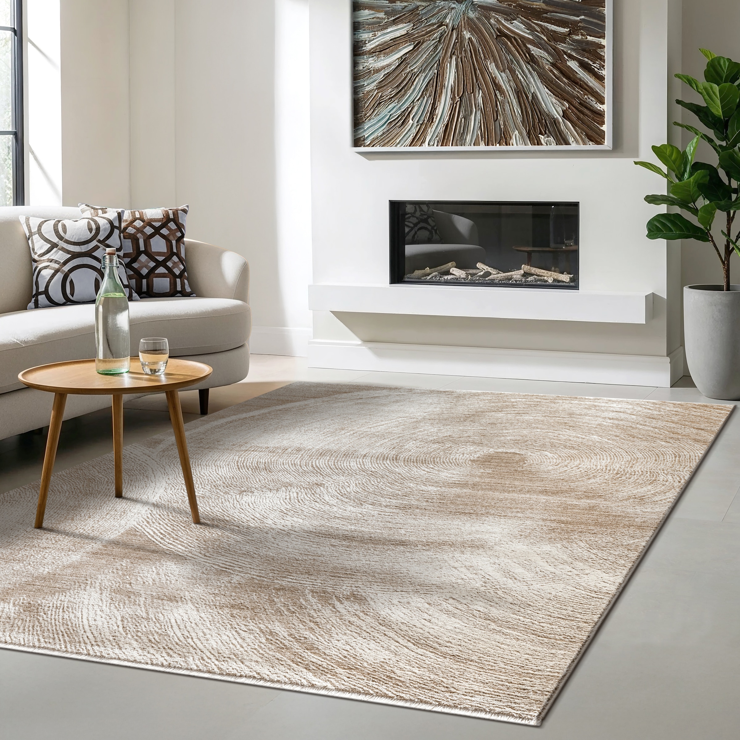 the carpet Designteppich "Nuvra" rechteckig 15 mm Höhe abstrakt