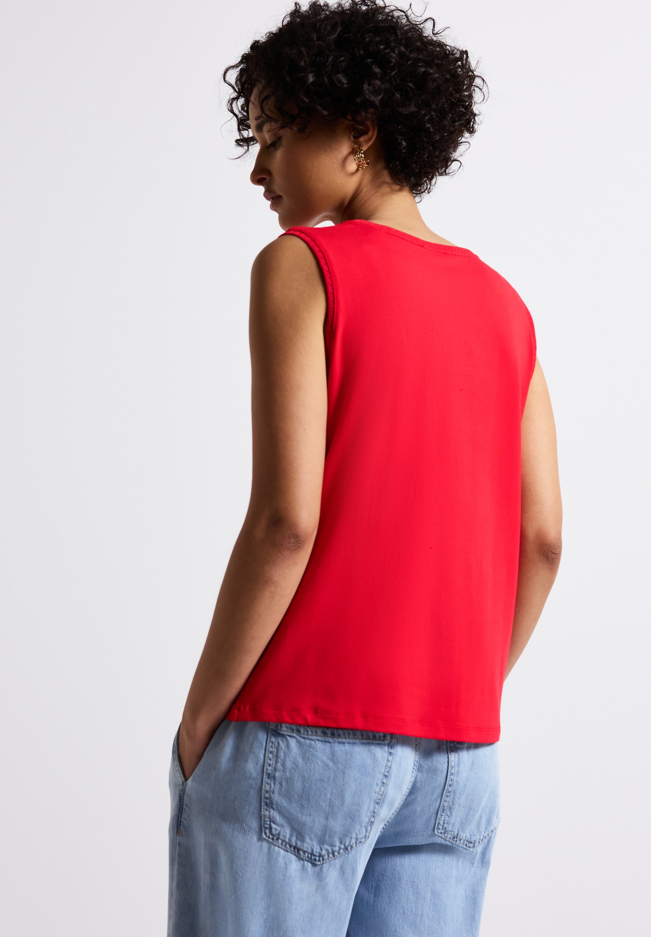 STREET ONE Shirttop, mit Häkel Details