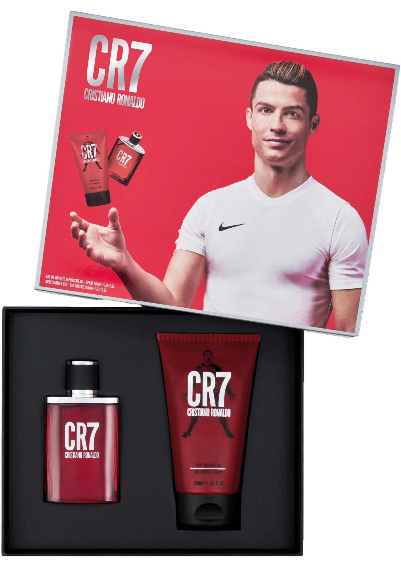 CRISTIANO RONALDO Duft-Set »Cristiano Ronaldo - Fearless Set 30ml + 150 ml Shower Gel«, (Set, 2 tlg.), Würziger Duft mit rotem Apfel, Veilchen und Tonkabohne.