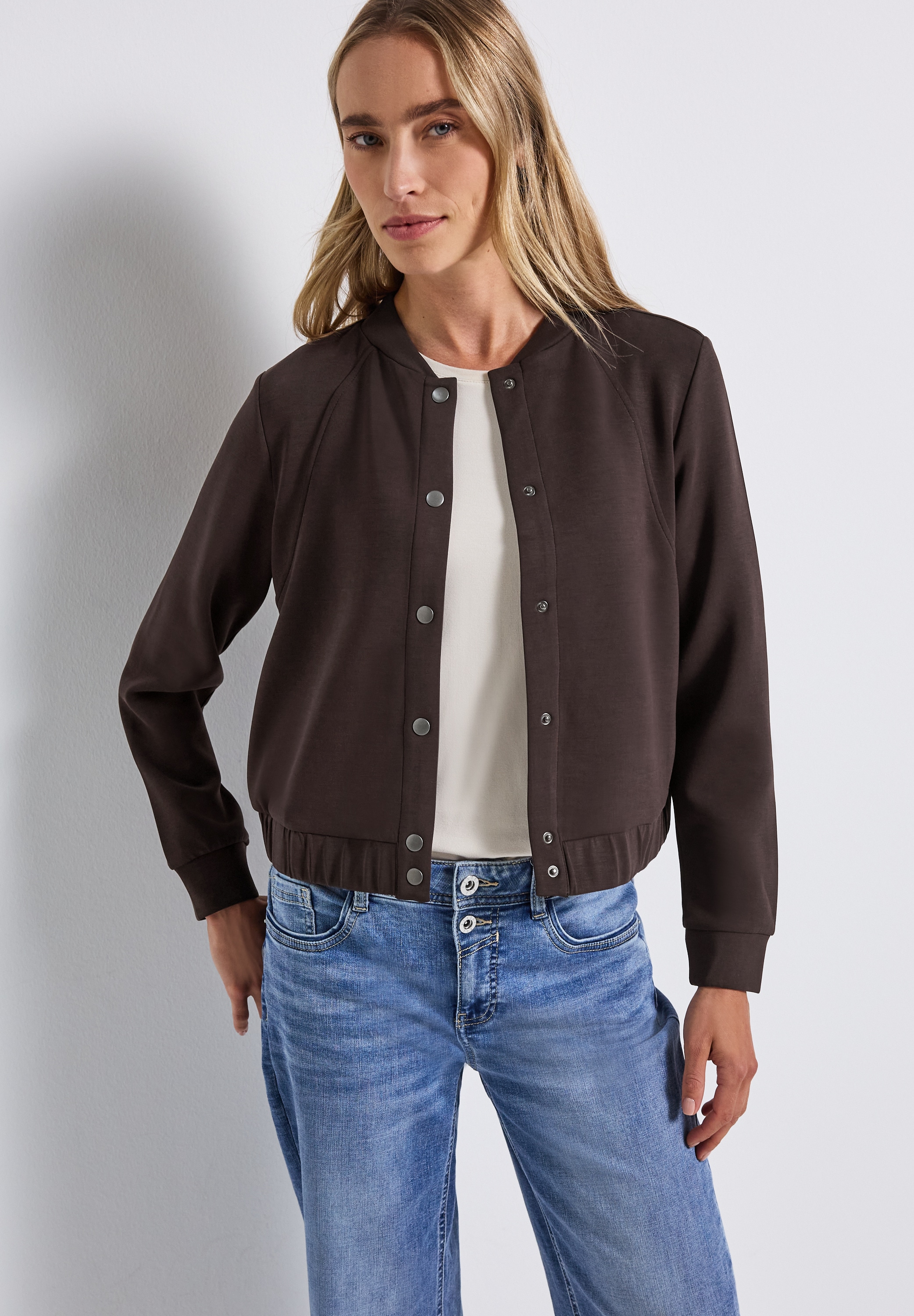 STREET ONE Blouson, ohne Kapuze, im Silk Look günstig online kaufen