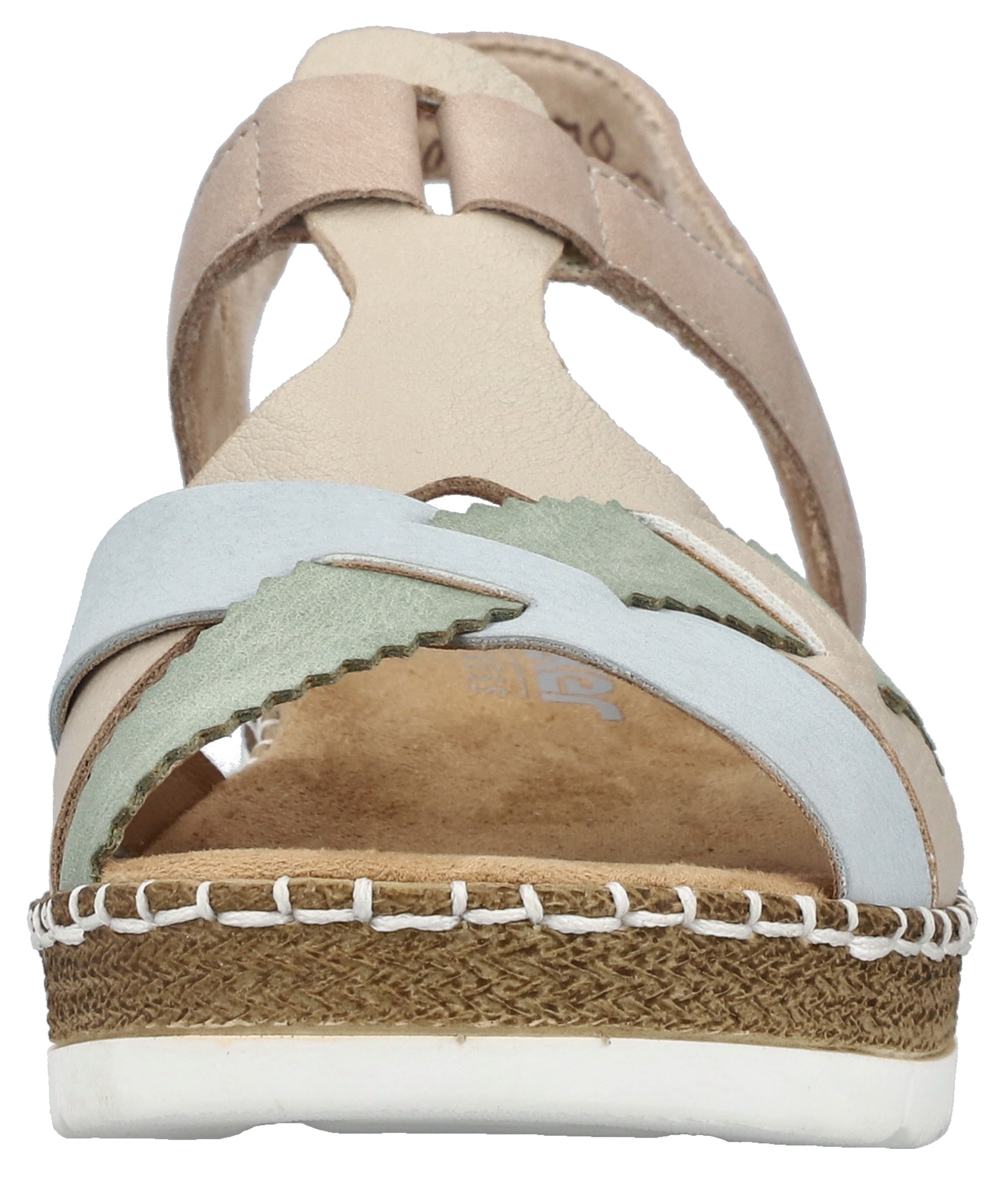 Rieker Sandale  Sommerschuh, Keilsandalette, Schlupfschuh mit Gummizug