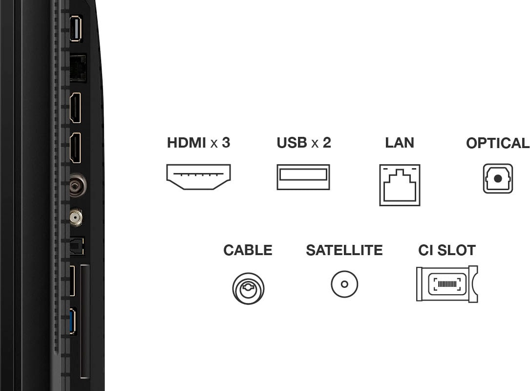 TCL QLED-Fernseher »43P71KX1«, 4K Ultra HD, Google TV-Smart-TV, Multi-HDR, Dolby Vision, Smart TV, Apple TV, Dolby Atmos, Slim Design