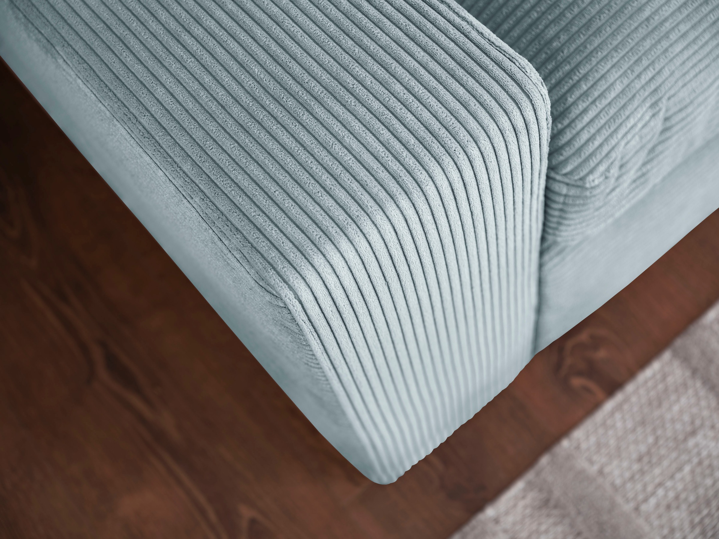 alina Ecksofa »Sandy« mit losen Sitz und Rückenkissen, in modernem Cordstoff