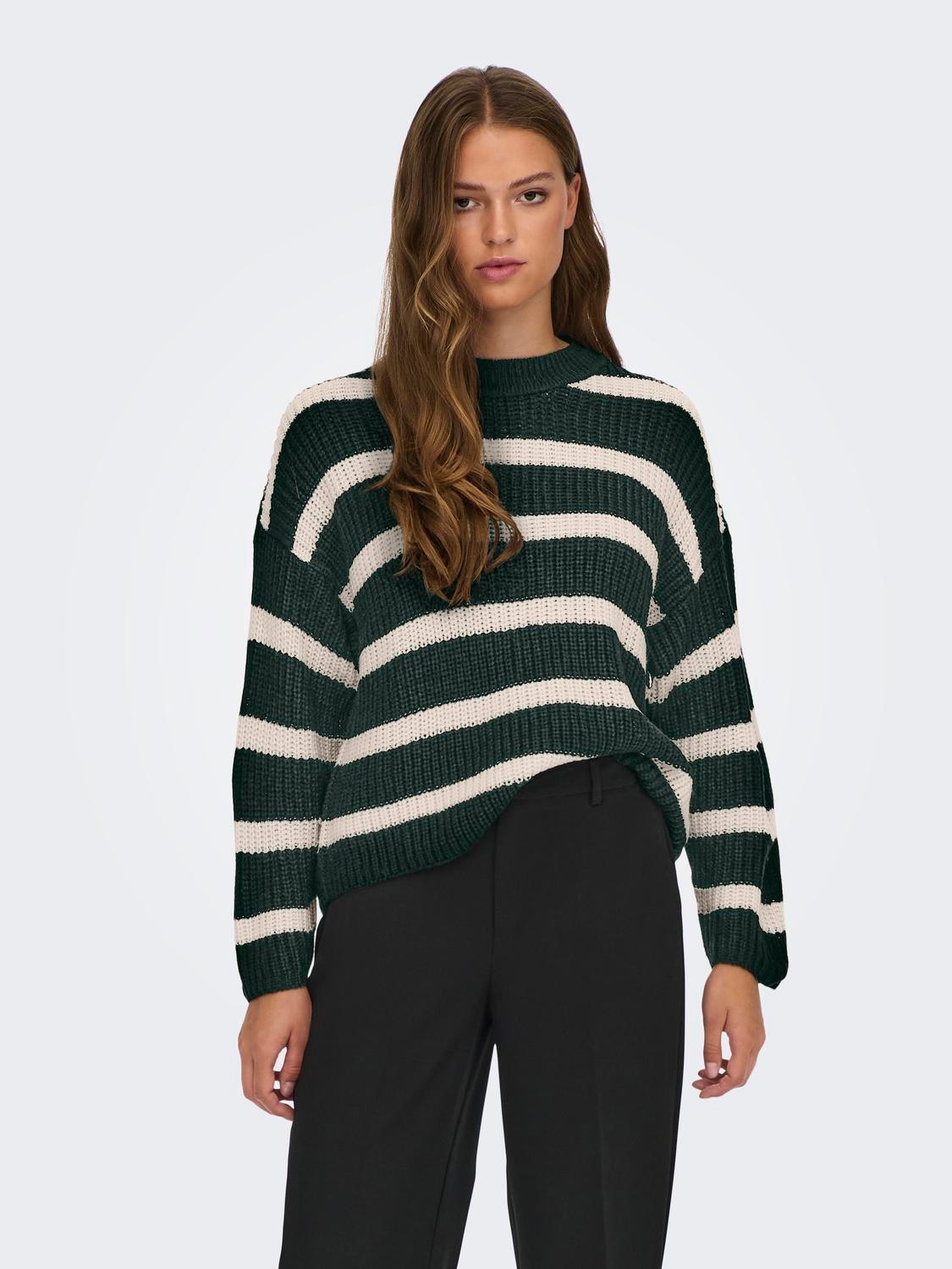 JDY Strickpullover "JDYJUSTY L/S STRIPE PULLOVER KNT NOOS" günstig online kaufen