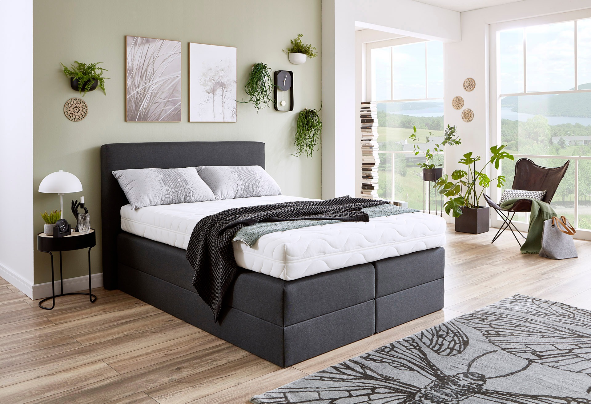 Westfalia Schlafkomfort Boxspringbett wahlweise mit Kaltschaum-Topper günstig online kaufen