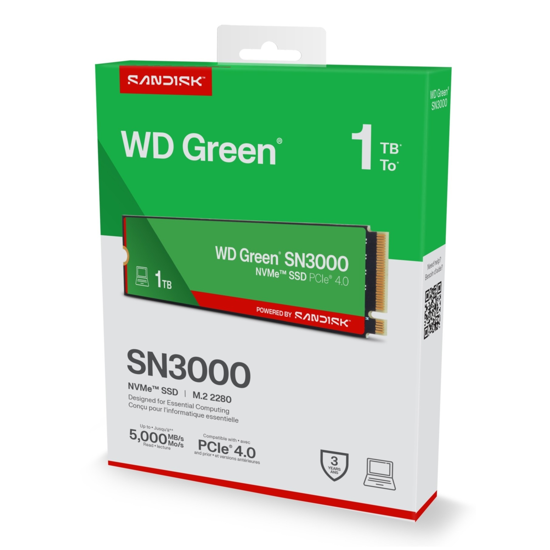 Sandisk interne SSD »WD Green SN3000 NVMe« 1 TB