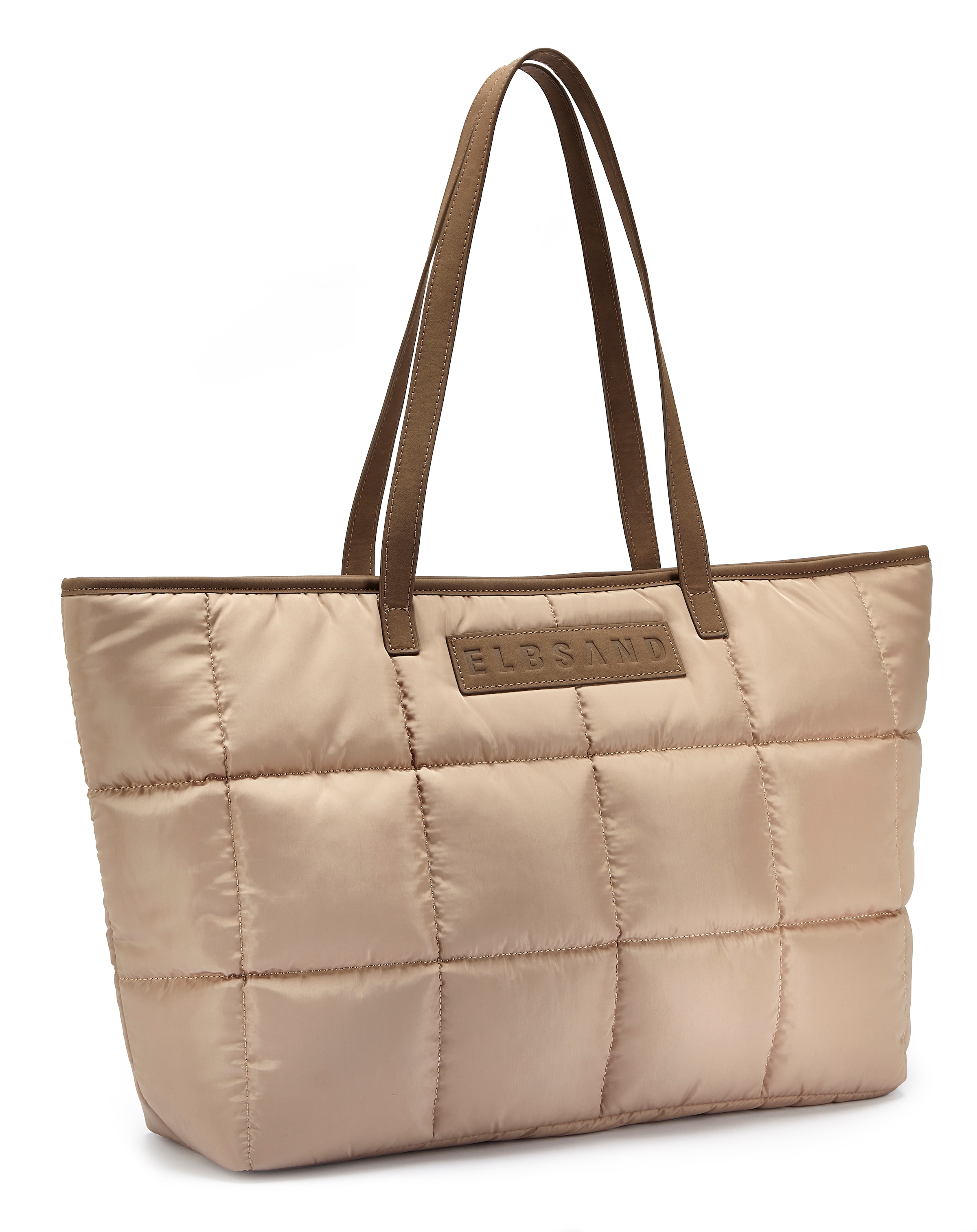 Elbsand Shopper "Handtasche, Einkaufstasche, Schultertasche, Strandtasche" NEU Badetasche mit modischer Steppung VEGAN