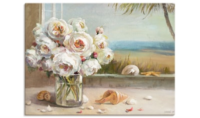 Leinwandbild »Küsten Rosen II«, Blumen, (1 St.)