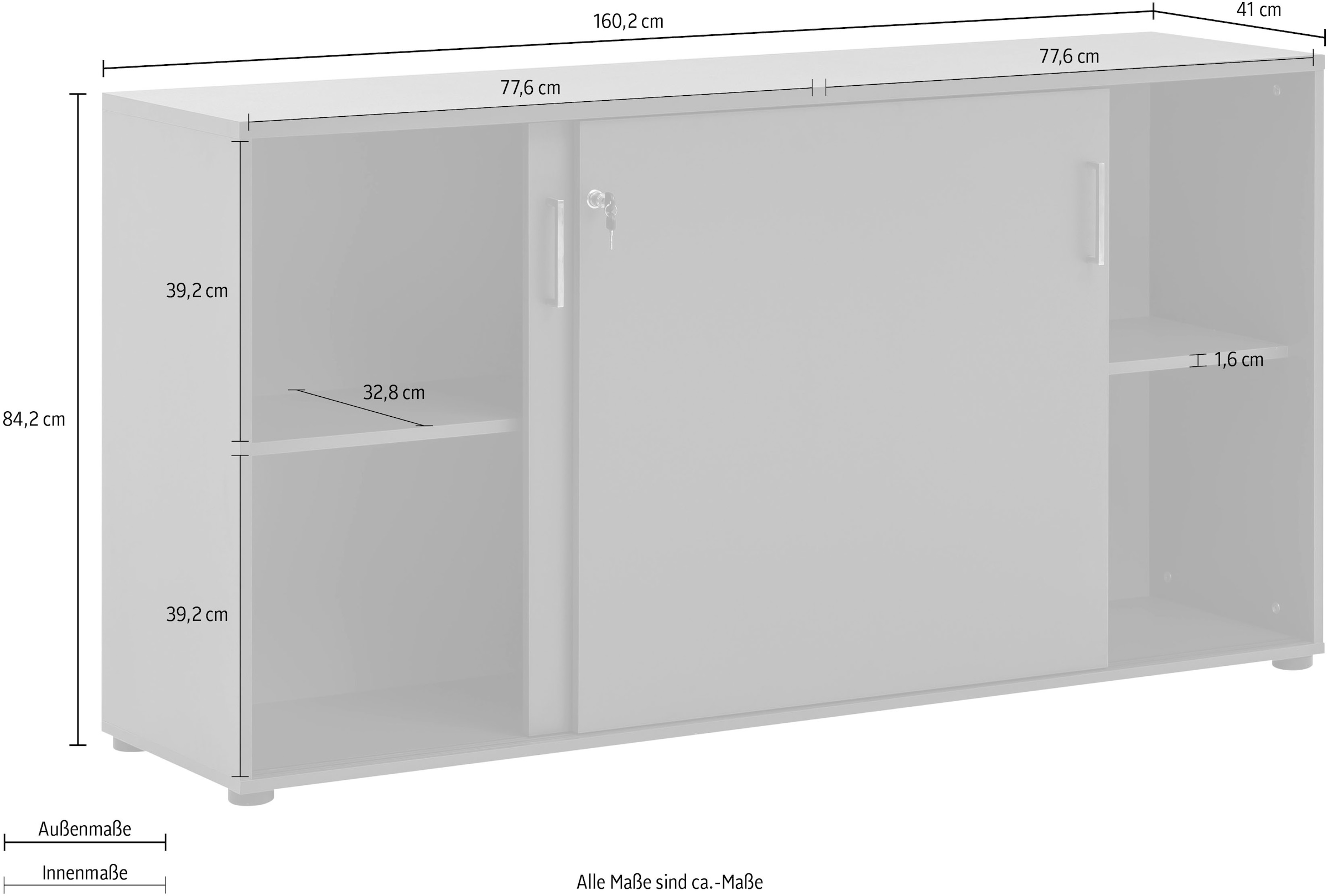 1500«, Schildmeyer BAUR kaufen Aktenschrank »Serie | Kommode