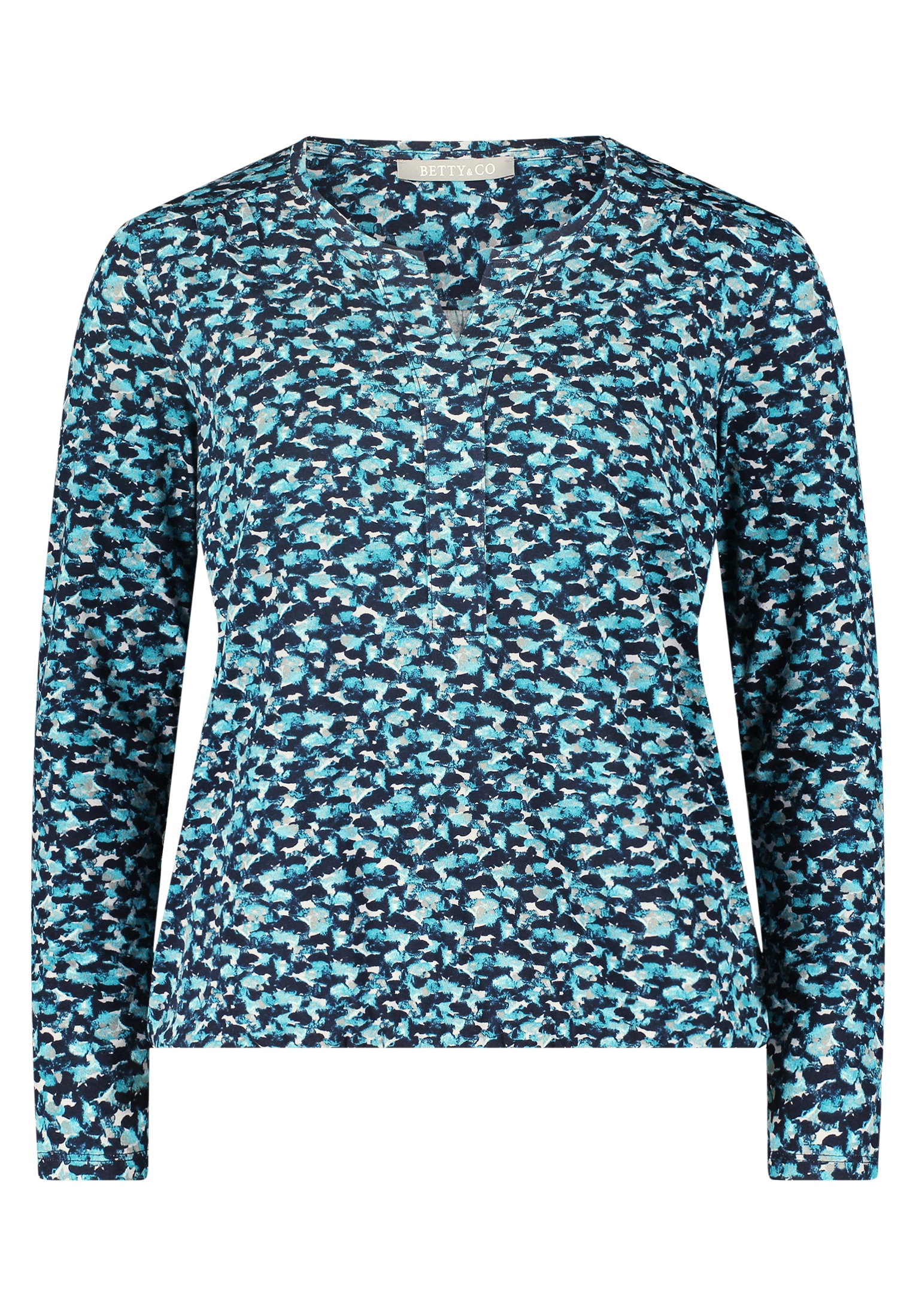 Betty&Co Kurzarmshirt »Betty & Co Blusenshirt mit Gummizug«, (1 tlg.), Druck