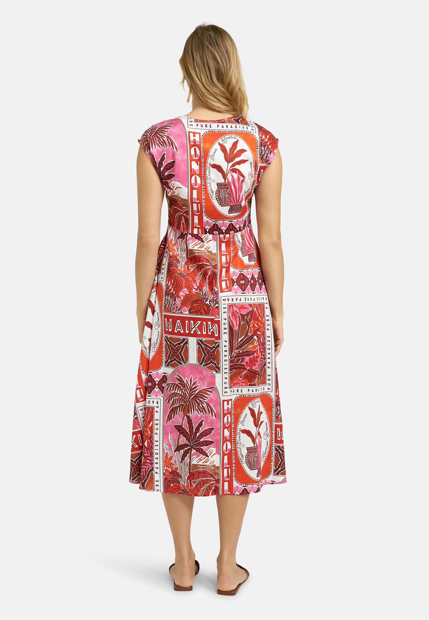 Milano Italy Sommerkleid Eingrifftaschen mit Taschen