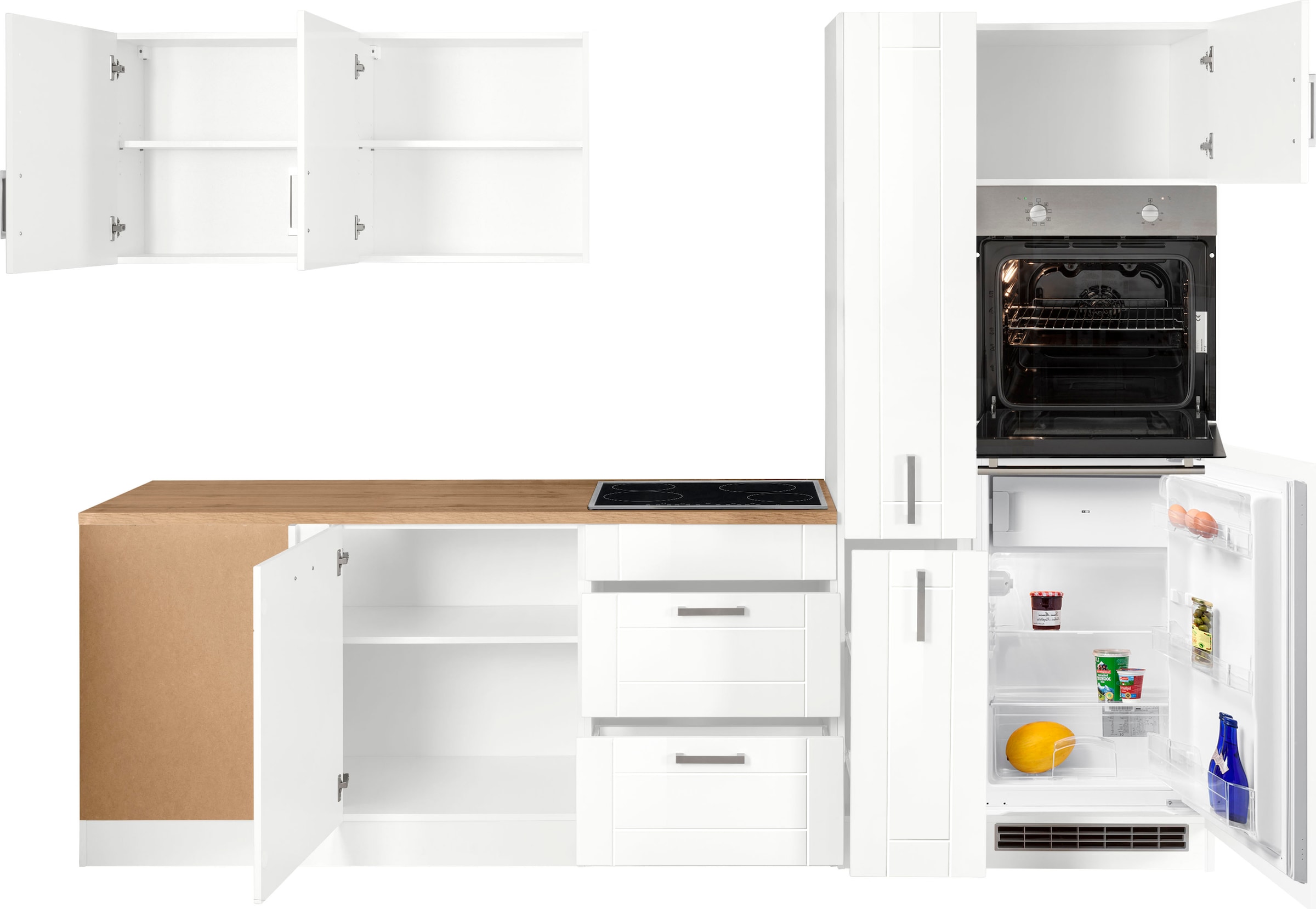 KOCHSTATION Winkelküche »KS-Tinnum«, ohne E-Geräte, Stellbreite 240/270 cm