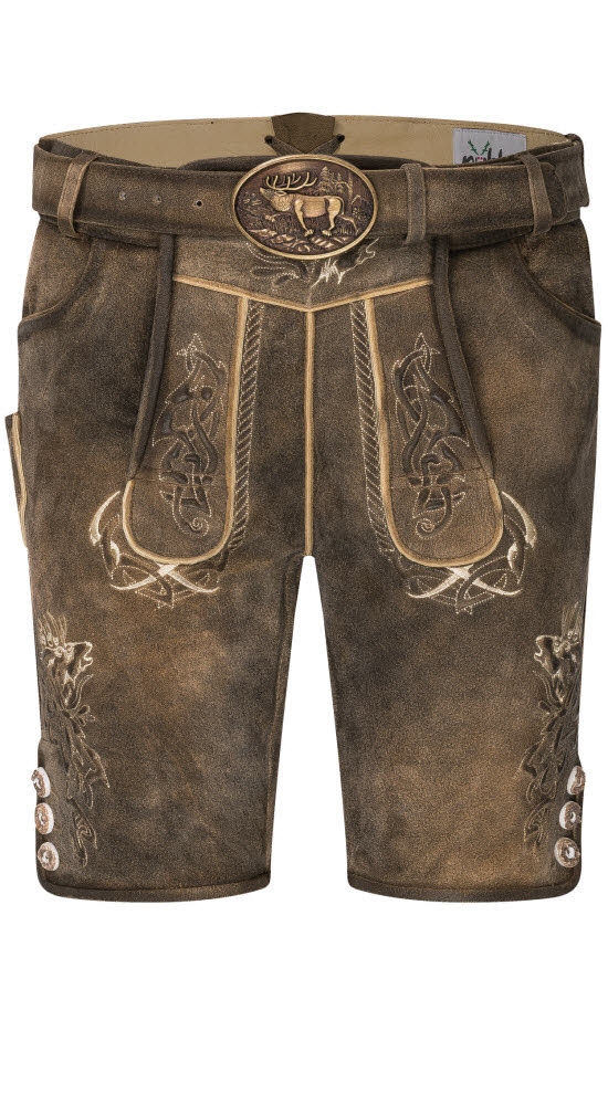 Nübler Trachtenlederhose "Lederhose kurz Konrad" günstig online kaufen