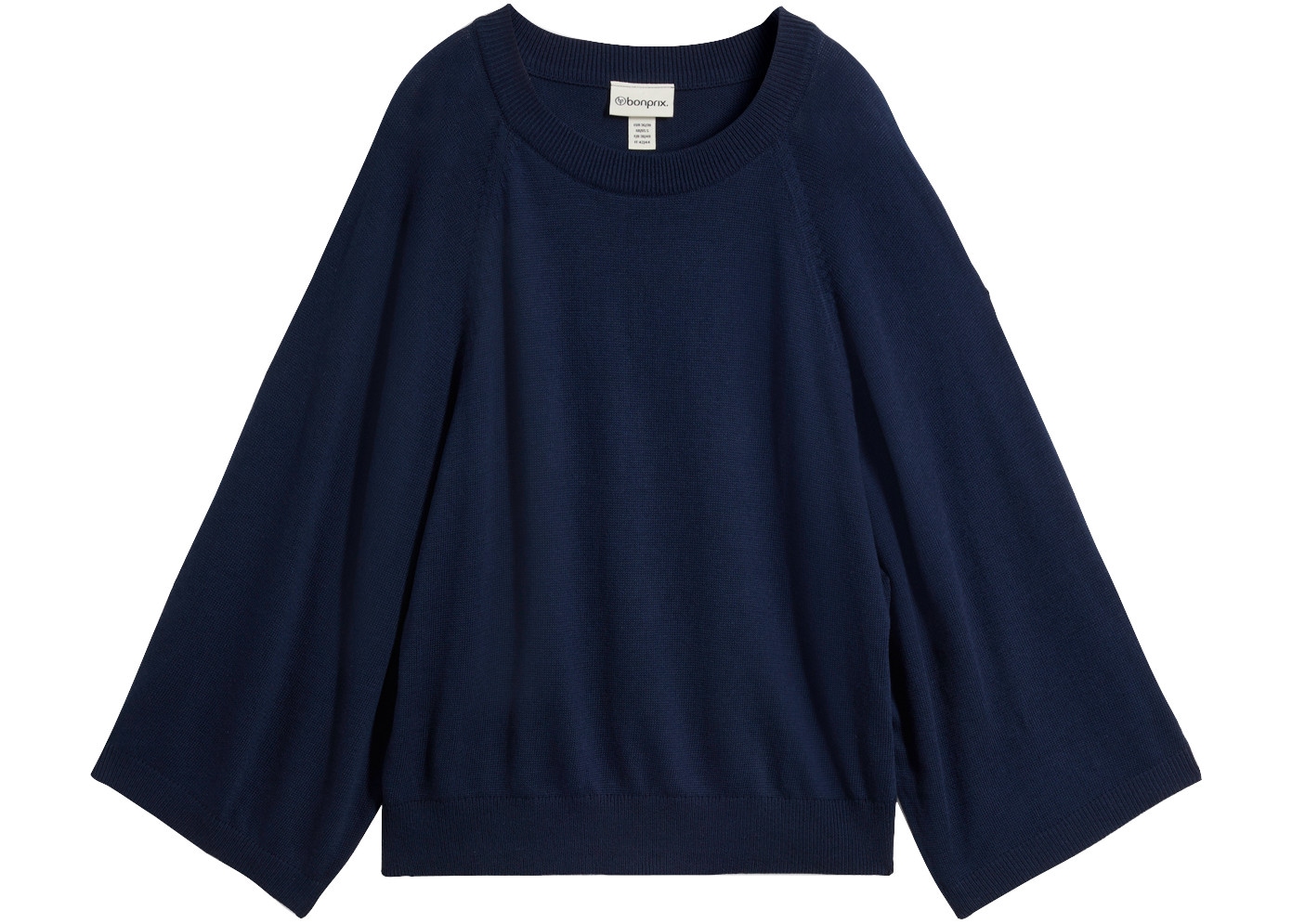 bonprix Strickpullover im Oversize-Schnitt, mit 3/4-Ärmeln, eleganter Stil