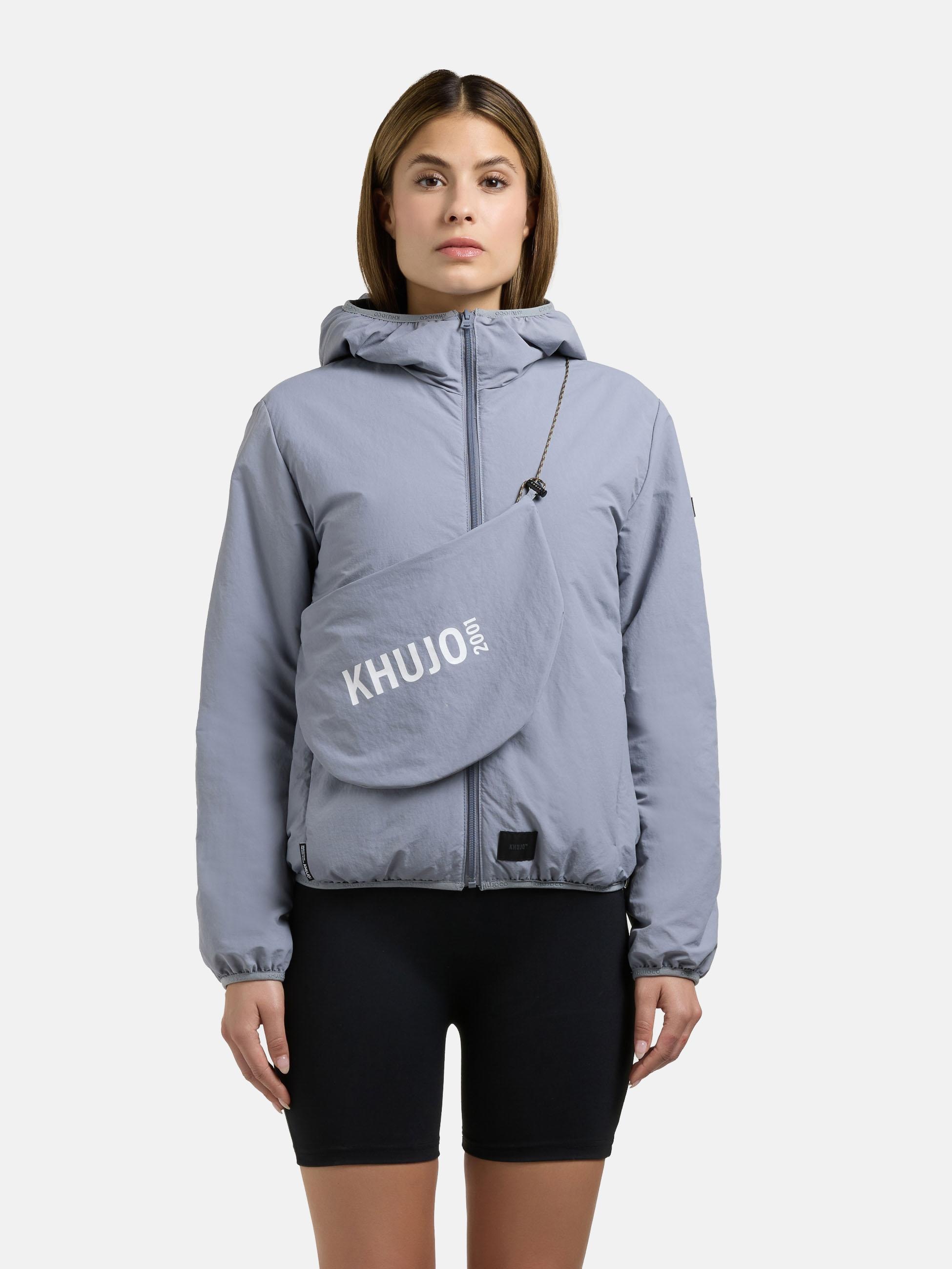 khujo Outdoorjacke "Shelly2" 2 Stk. tlg. mit Kapuze packbare Damen Übergangsjacke mit Tasche