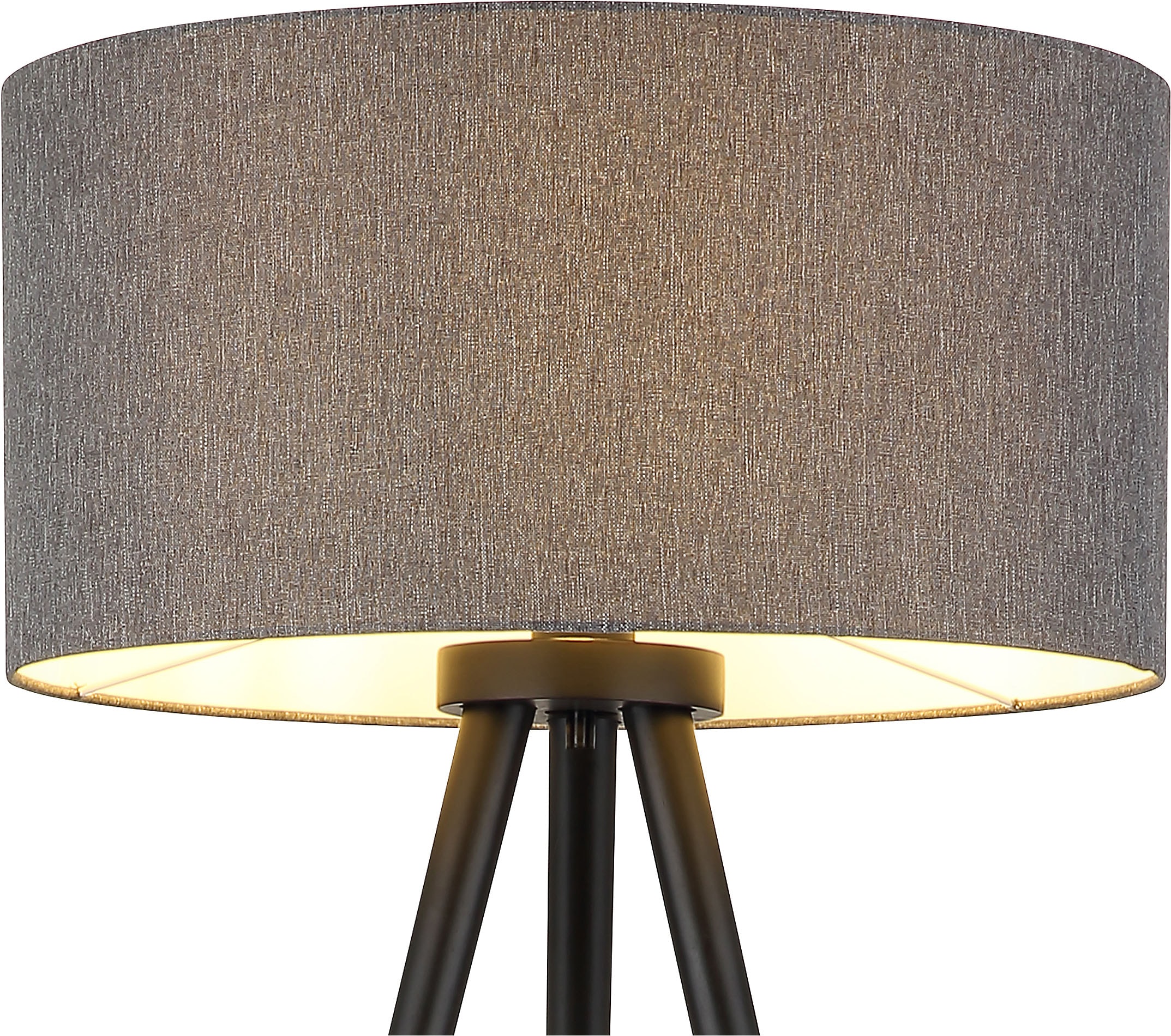 NOWA Stehlampe »STABILO« E27 1 Stk. Stehleuchte Holz, E27 Fassung, Fußschalter, klassisch
