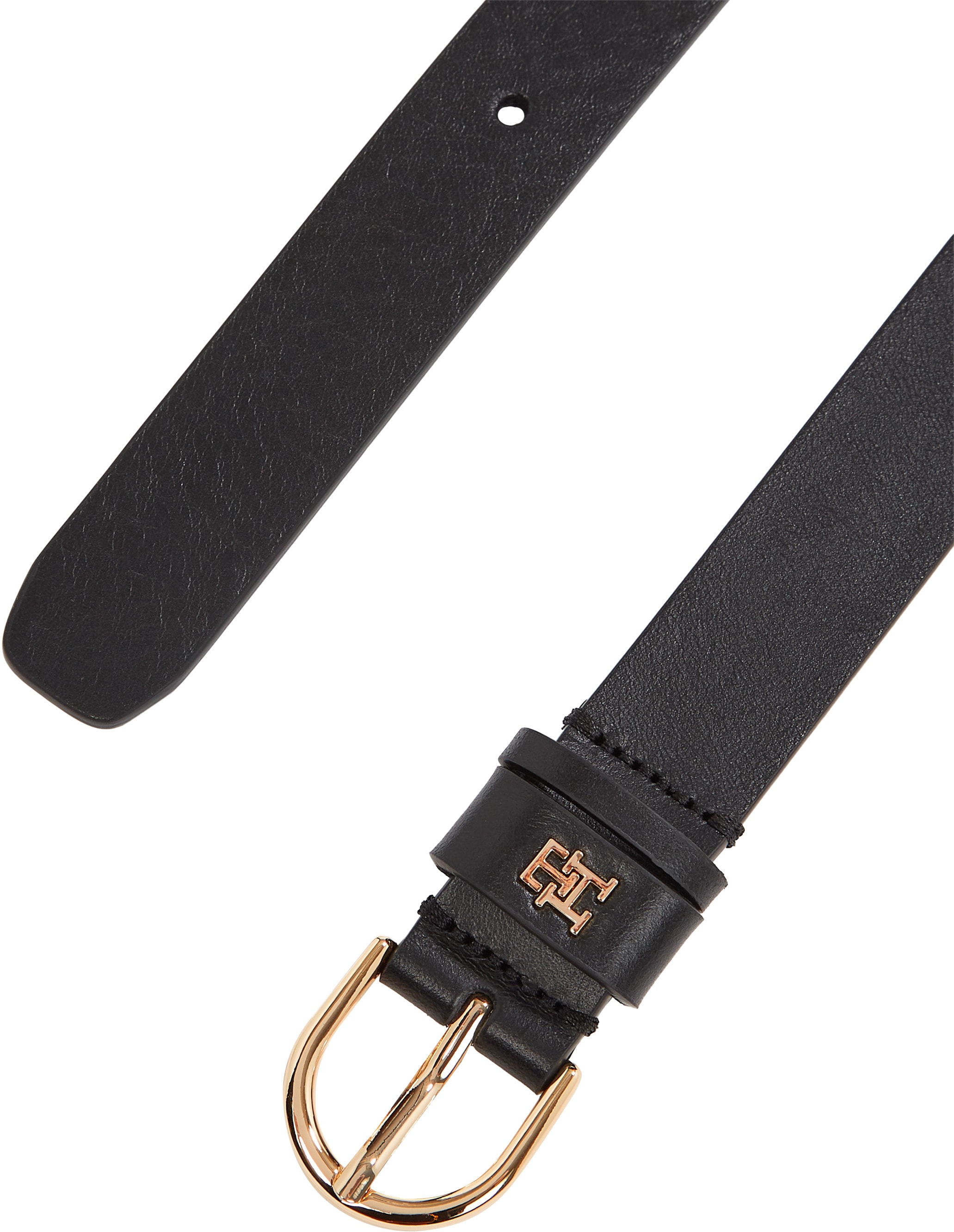 Tommy Hilfiger Ledergürtel »ESSENTIAL EFFORTLESS 2.5«, Logoemblem, weiche Haptik, ovale Einfachdornschließe