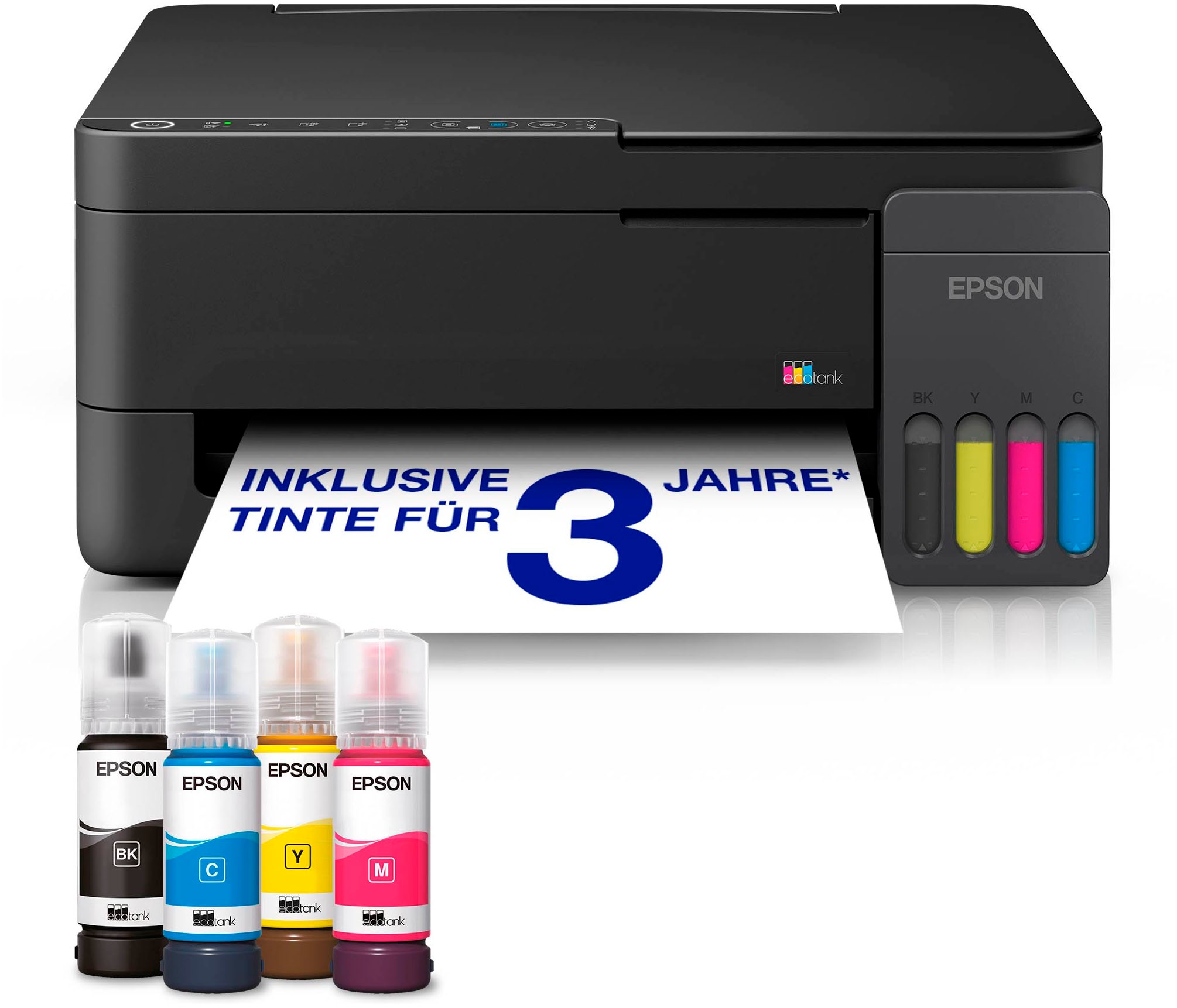 EPSON Multifunktionsdrucker "EcoTank ET-2910", B:36,1cm H:16,2cm T:31,7cmschwarz, Drucker