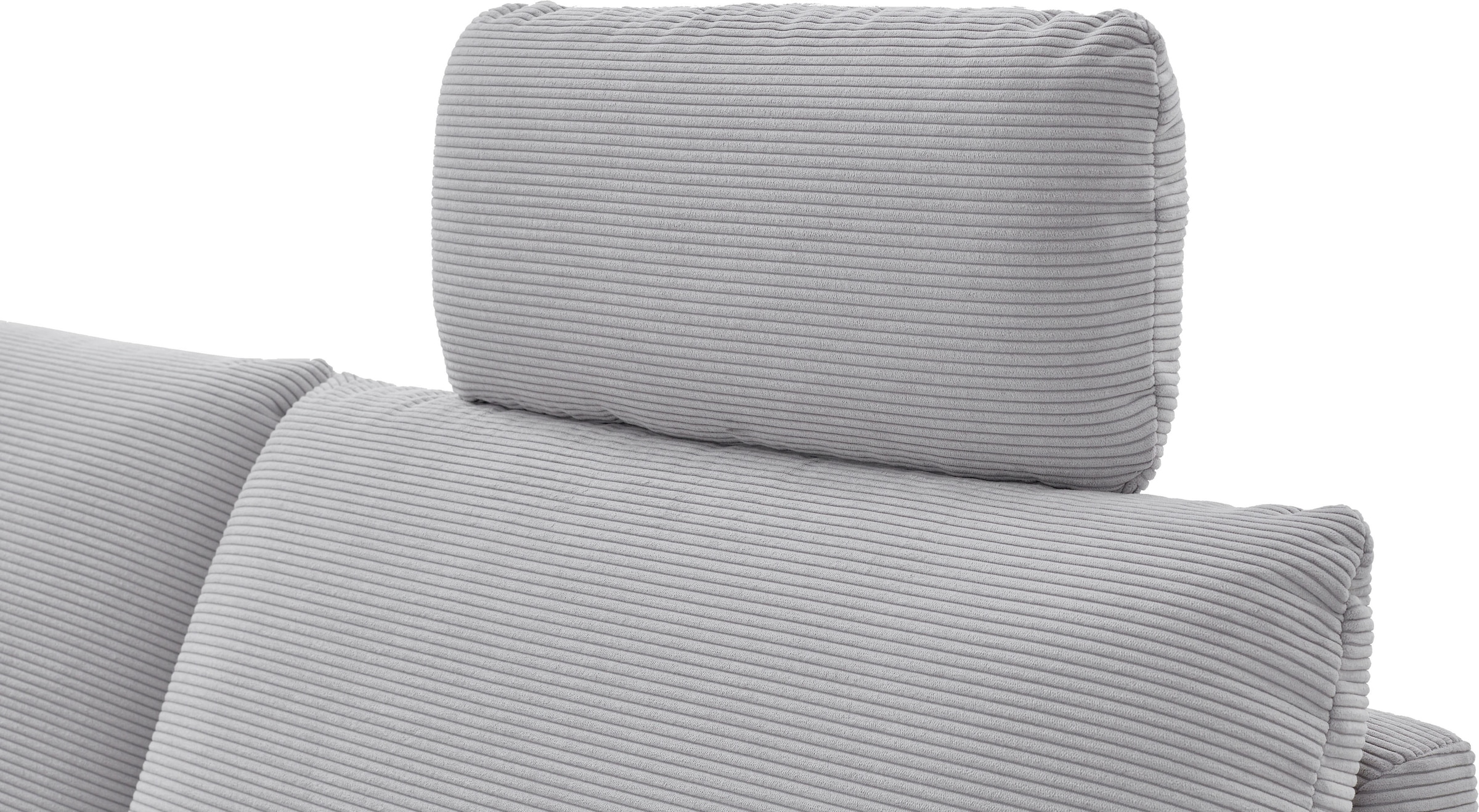 Places of Style Ecksofa »Sarsina: mit Tonnentaschen-Federkern, perfekt zum Entspannen L-Form«, inklusive 1 motorischen Relaxfunktion mit Herz-Waage-Beschlag