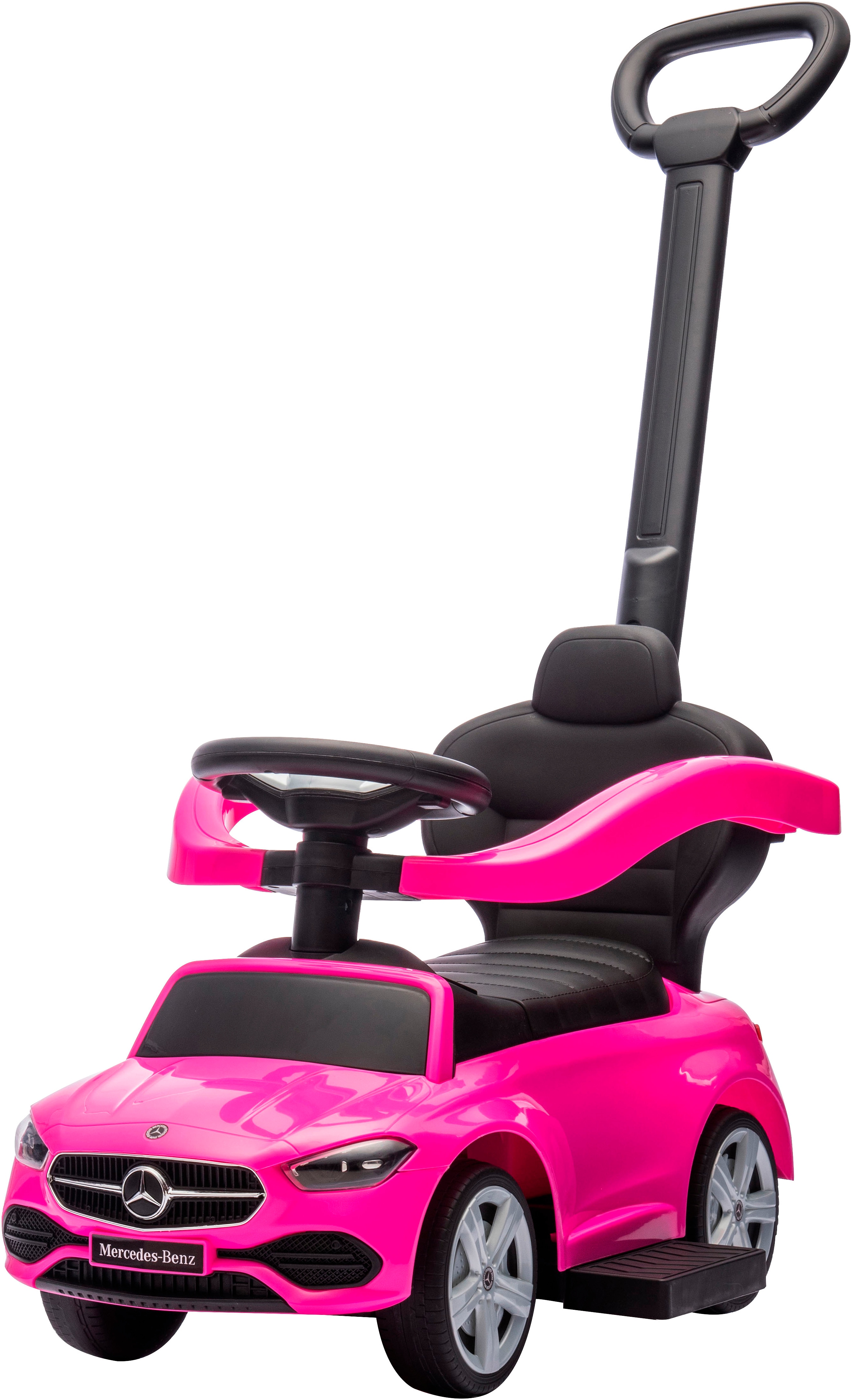 JAMARA Kinder Rutscherauto "Mercedes-Benz C-Class 3in1", pink, B:40cm H:83cm T:84cm, Rutschautos, mit Sound