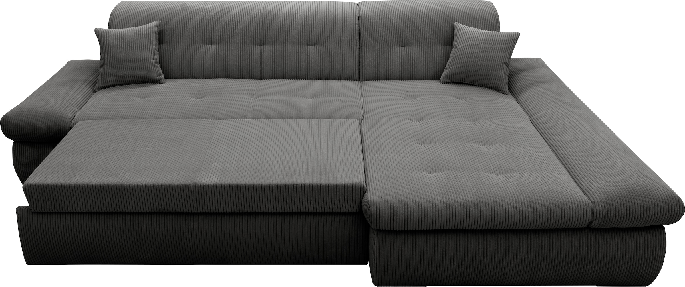 DOMO collection Ecksofa »Moric B/T/H 300/172/80 cm, auch in Cord, L-Form«, XXL-Format, wahlweise auch mit Bettfunktion und Armverstellung